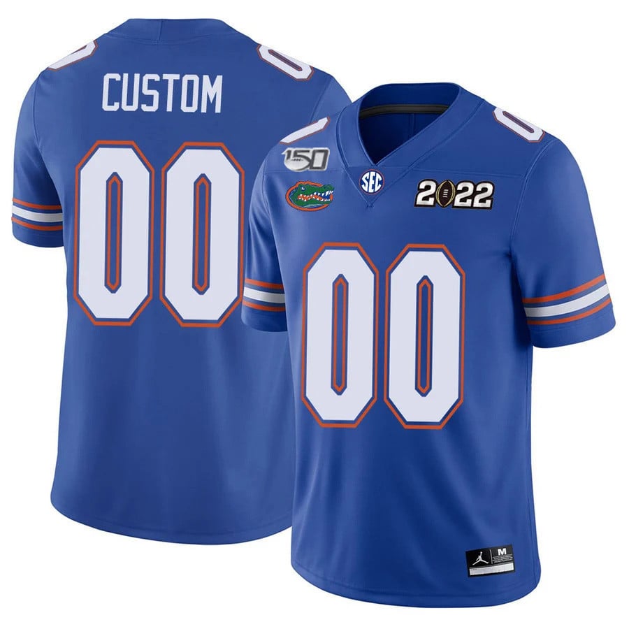 Men's Florida Gators Football 150th Anniversary Patch Players Jersey Collection - All Stitched