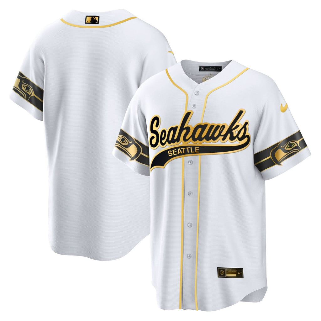 SEA Throwback & Gold Cool Base Jersey - All Stitched