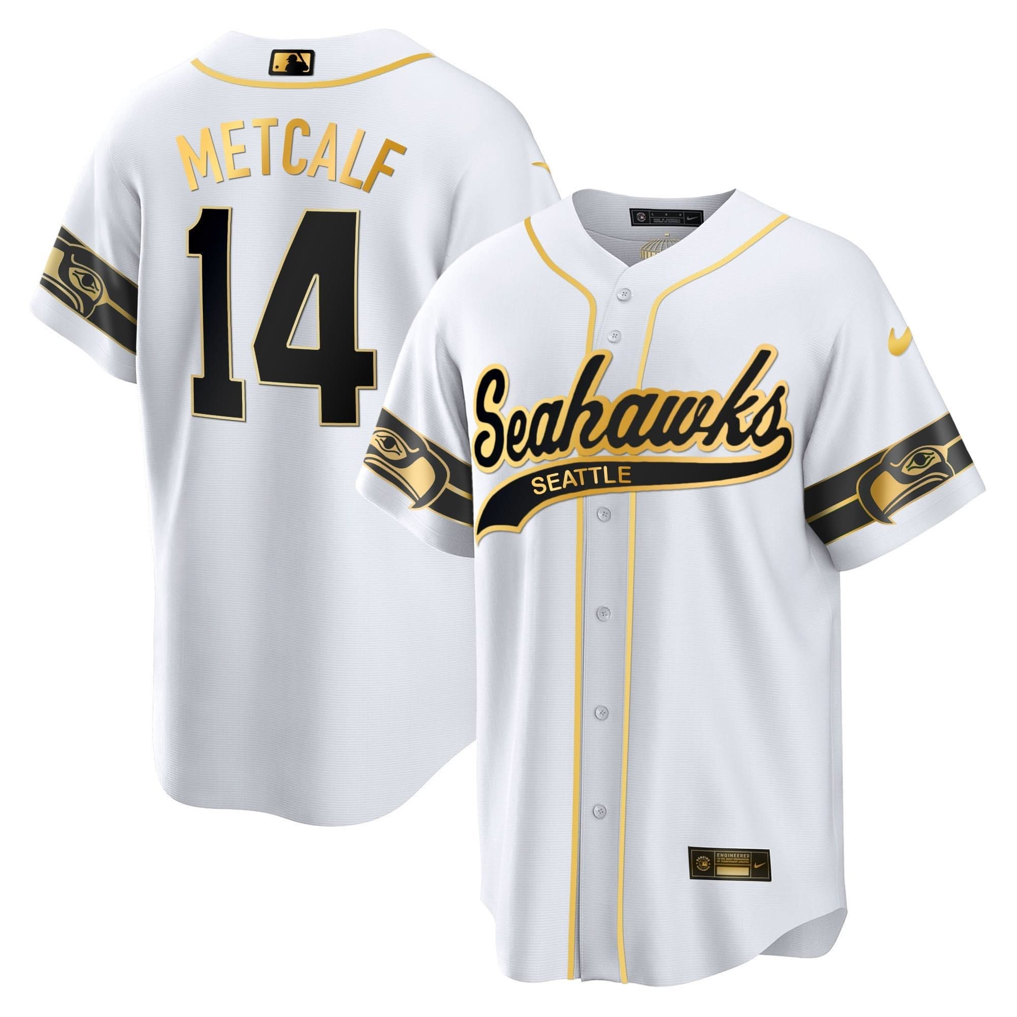 SEA Throwback & Gold Cool Base Jersey - All Stitched