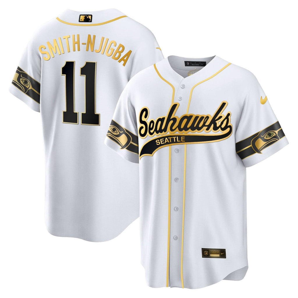 SEA Throwback & Gold Cool Base Jersey - All Stitched