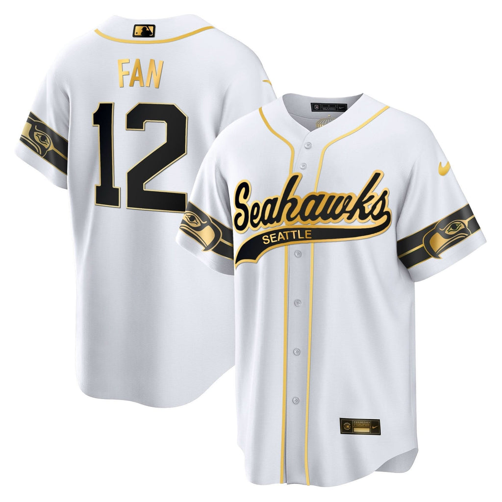 SEA Throwback & Gold Cool Base Jersey - All Stitched