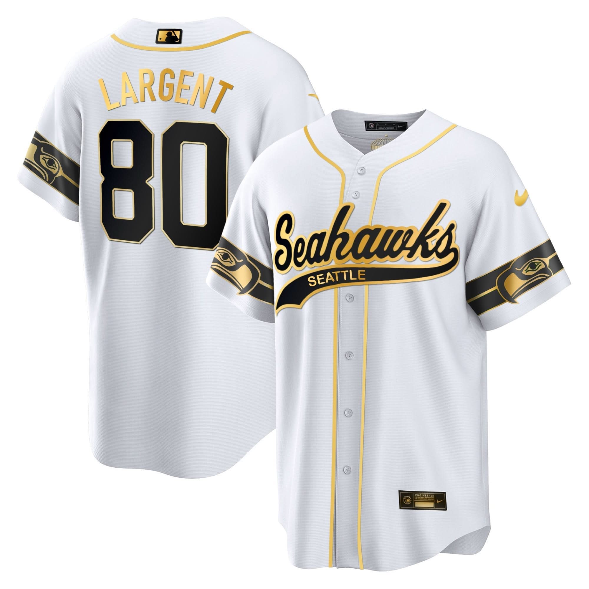 SEA Throwback & Gold Cool Base Jersey - All Stitched