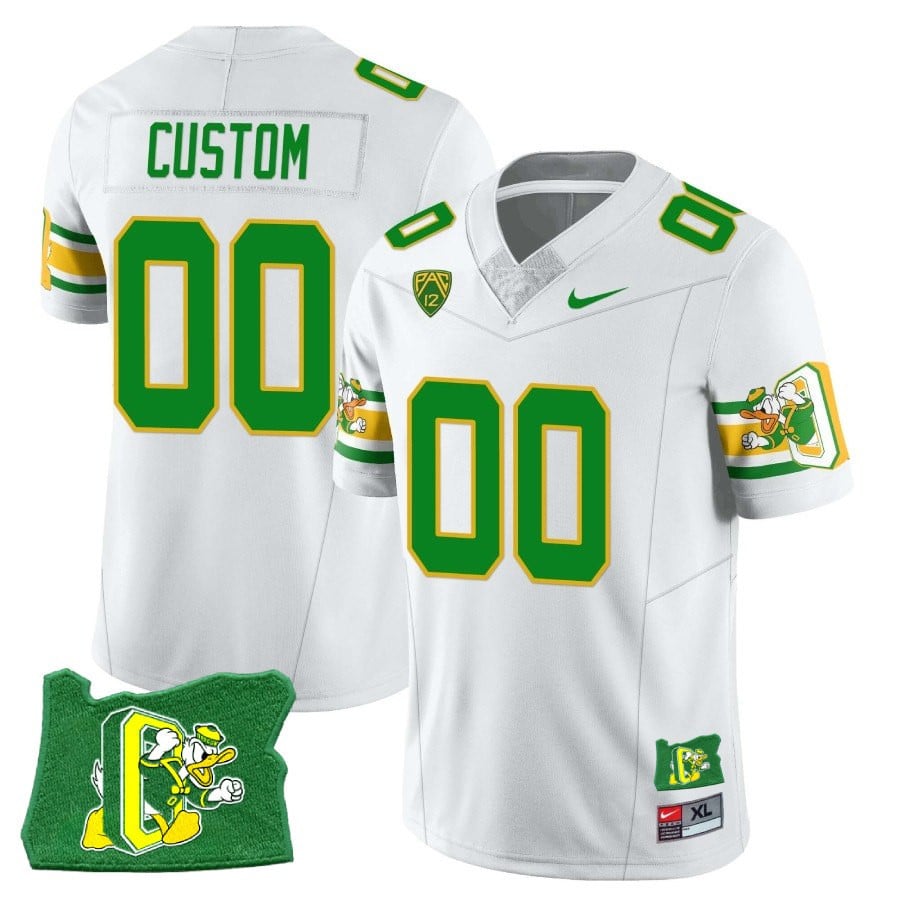 Menâs Oregon Ducks âMighty Oregonâ Throwback Football Stitched Jersey â Oregon State
