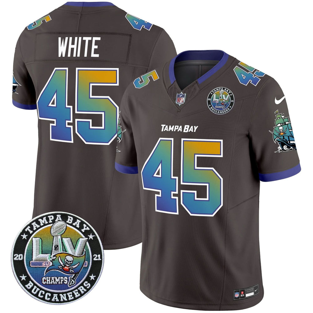 TB Tampa City Super Bowl LIV Patch Vapor Limited Jersey