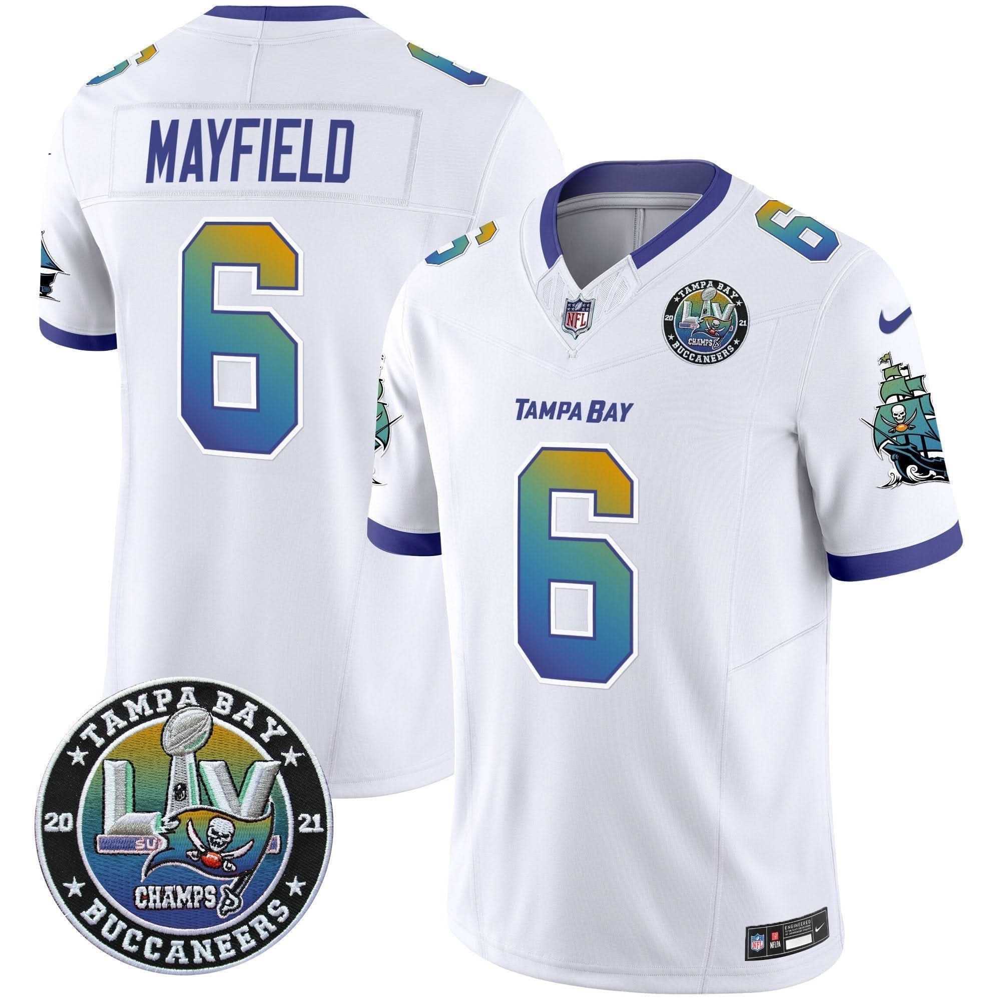 TB "Tampa City" Super Bowl LIV Patch Vapor Limited Jersey