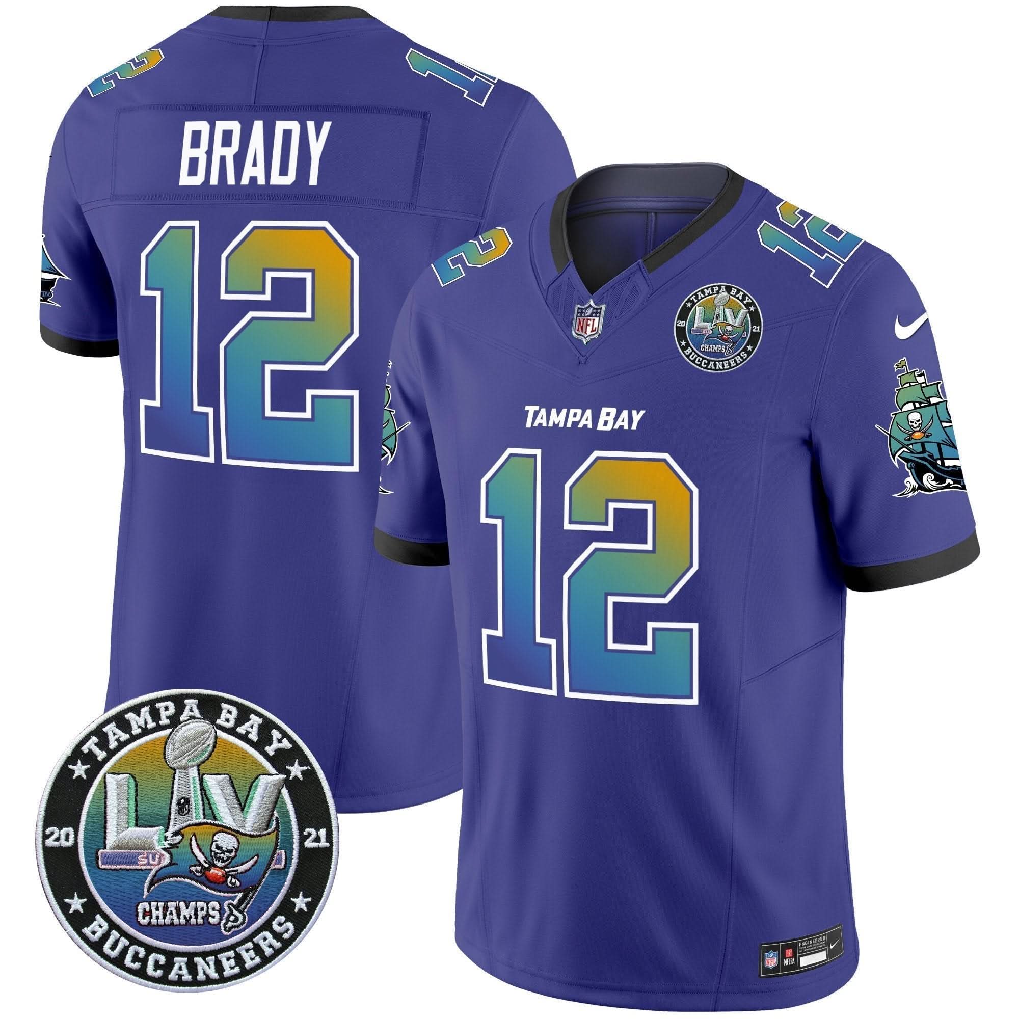 TB "Tampa City" Super Bowl LIV Patch Vapor Limited Jersey
