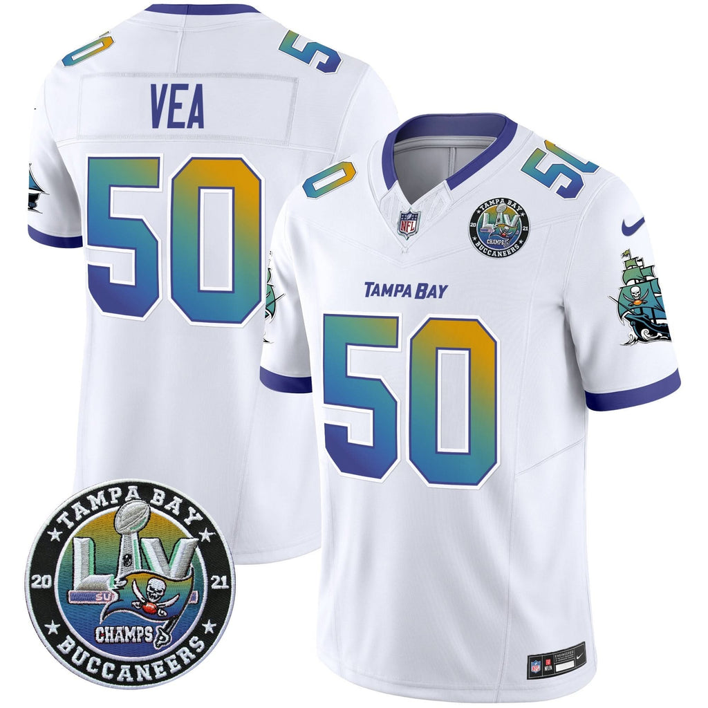 TB Tampa City Super Bowl LIV Patch Vapor Limited Jersey