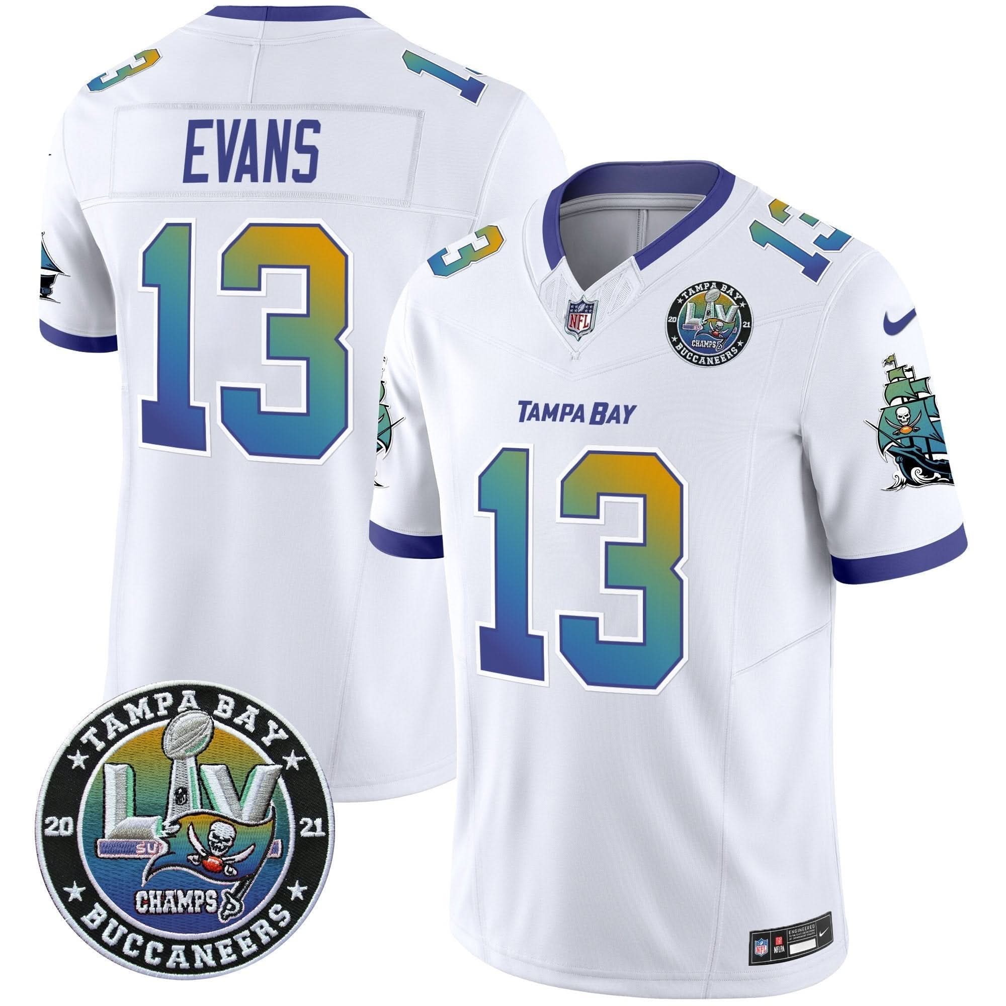 TB "Tampa City" Super Bowl LIV Patch Vapor Limited Jersey