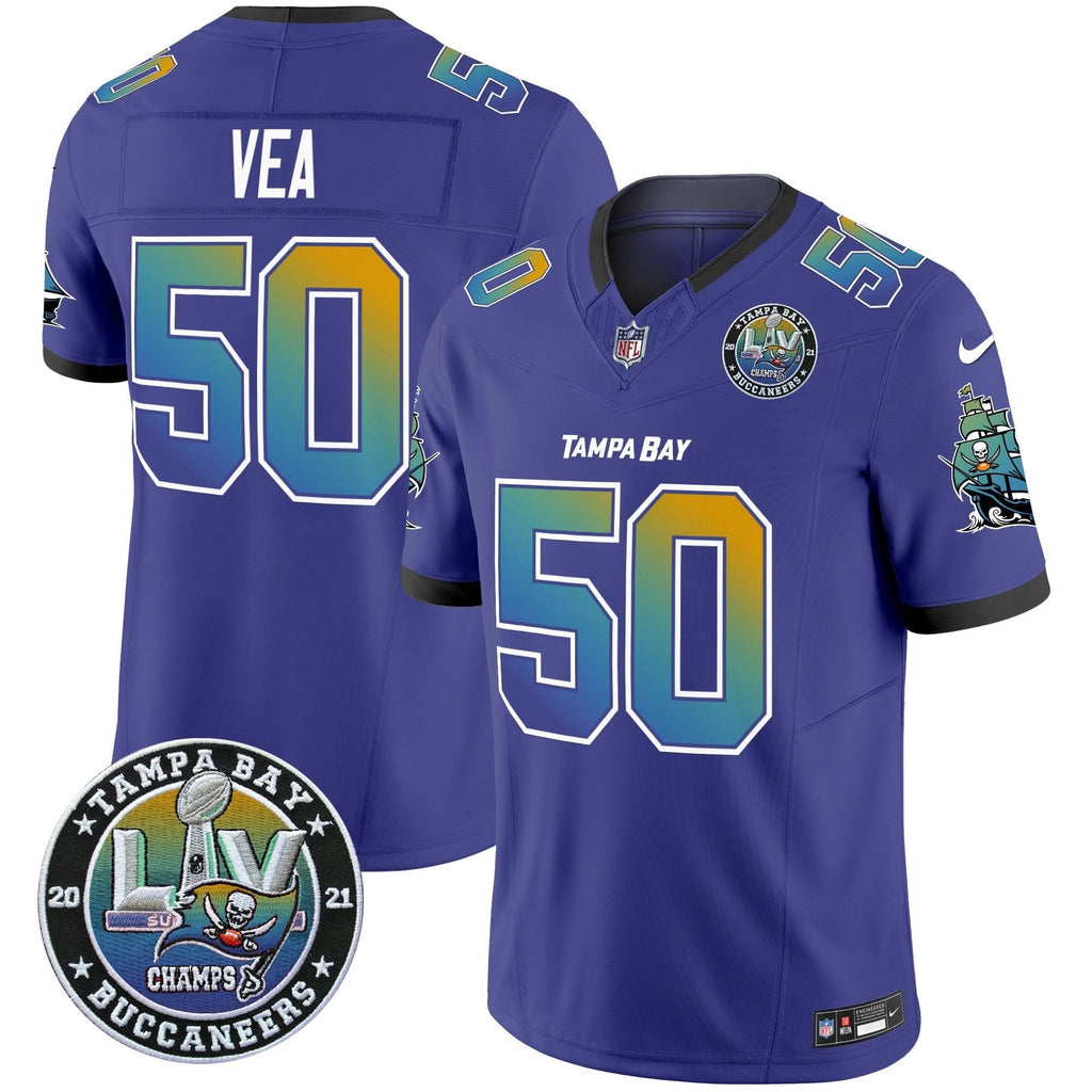 TB Tampa City Super Bowl LIV Patch Vapor Limited Jersey