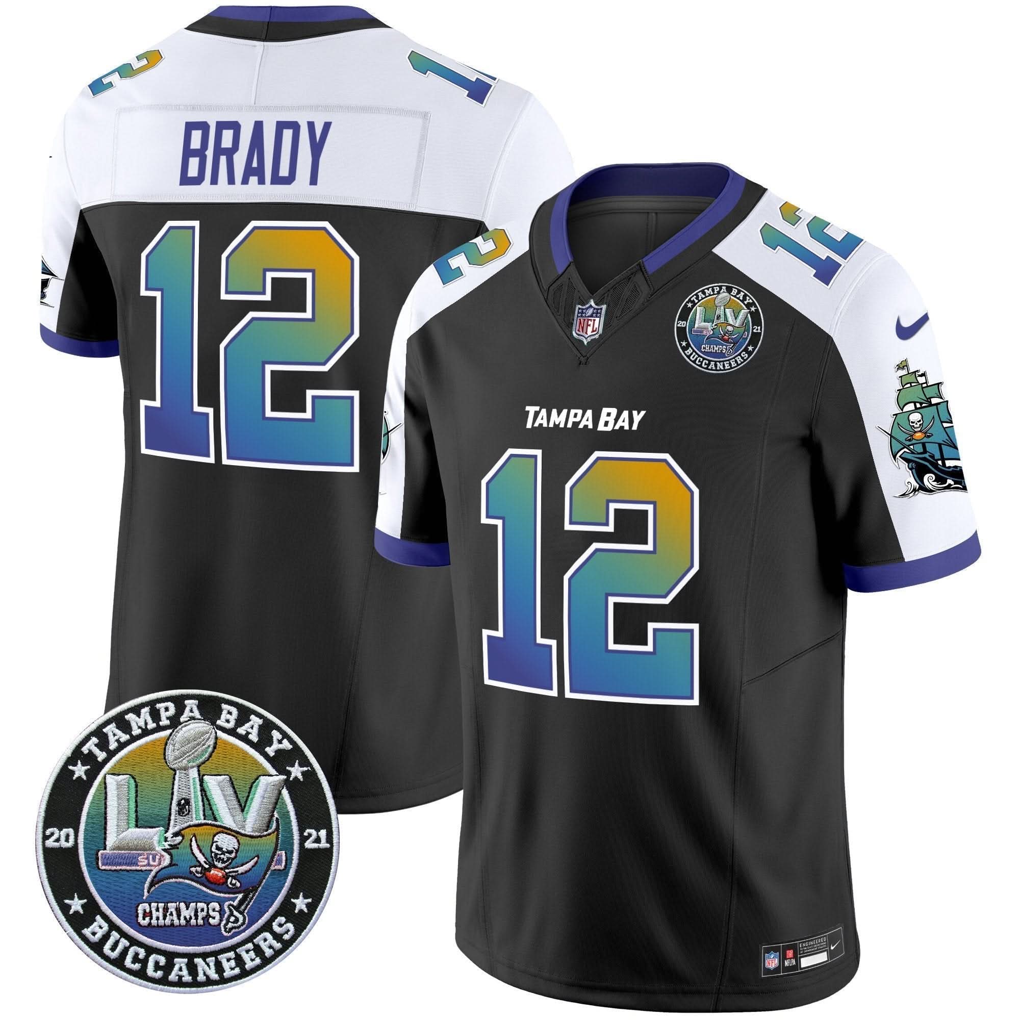 TB "Tampa City" Super Bowl LIV Patch Vapor Limited Jersey