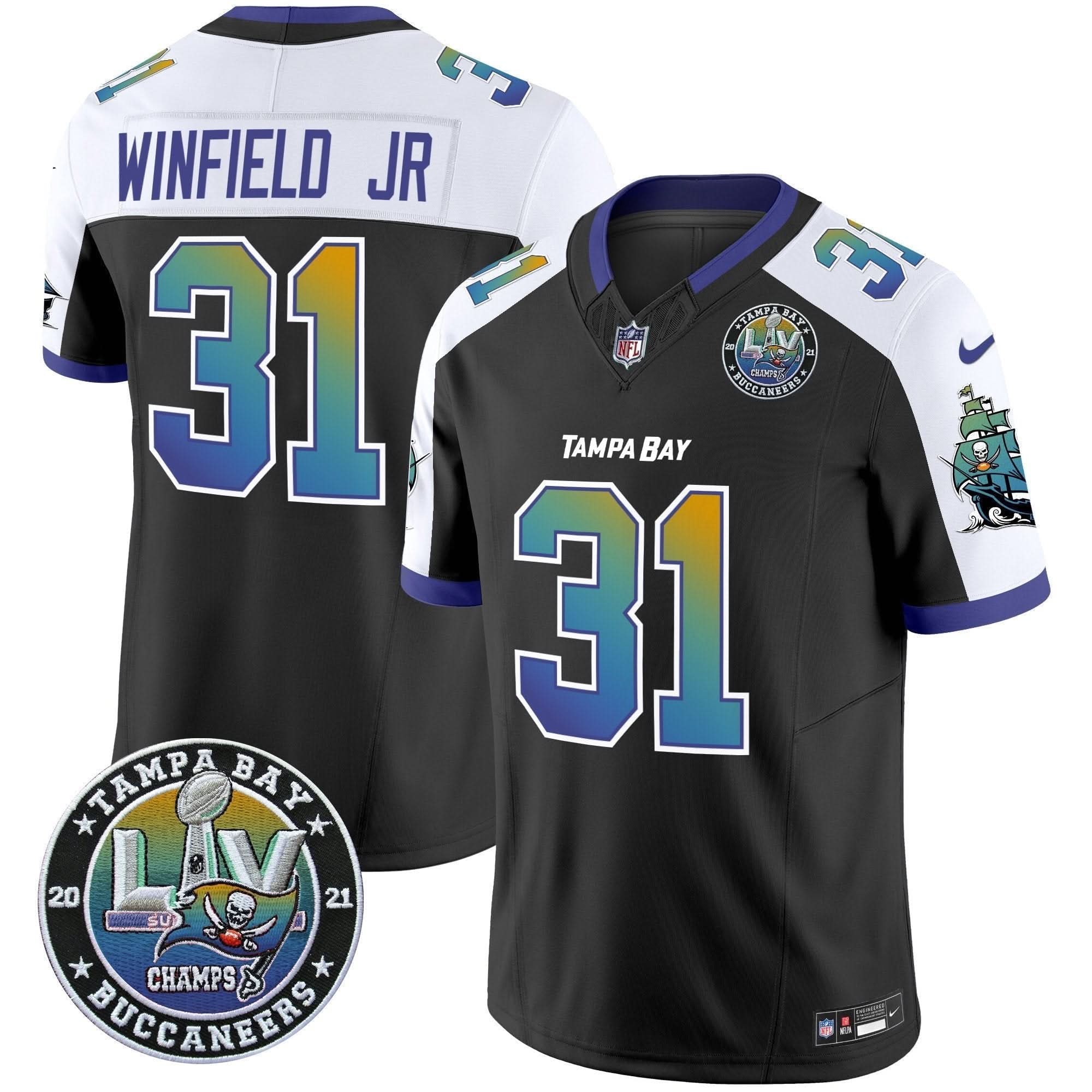 TB "Tampa City" Super Bowl LIV Patch Vapor Limited Jersey