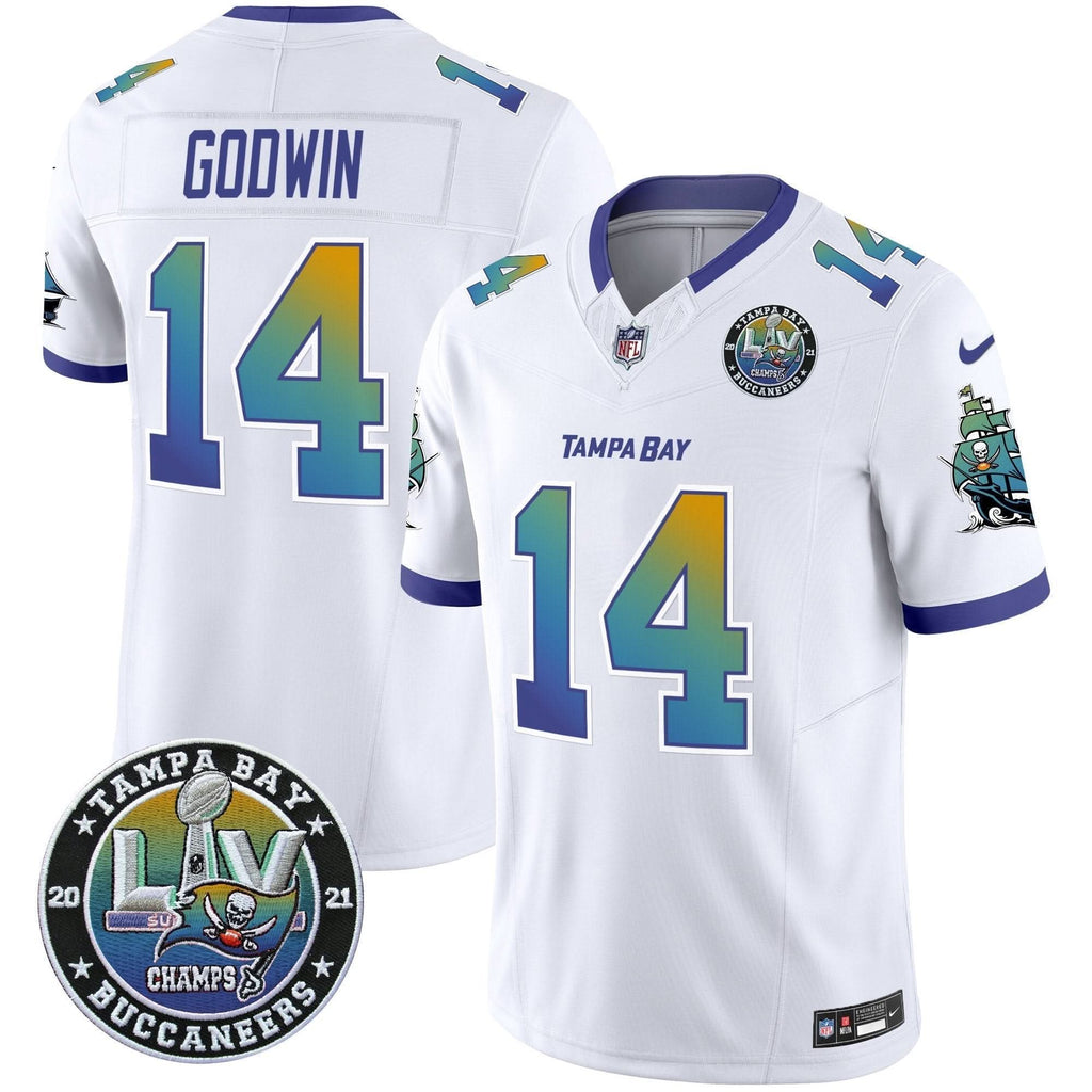TB "Tampa City" Super Bowl LIV Patch Vapor Limited Jersey