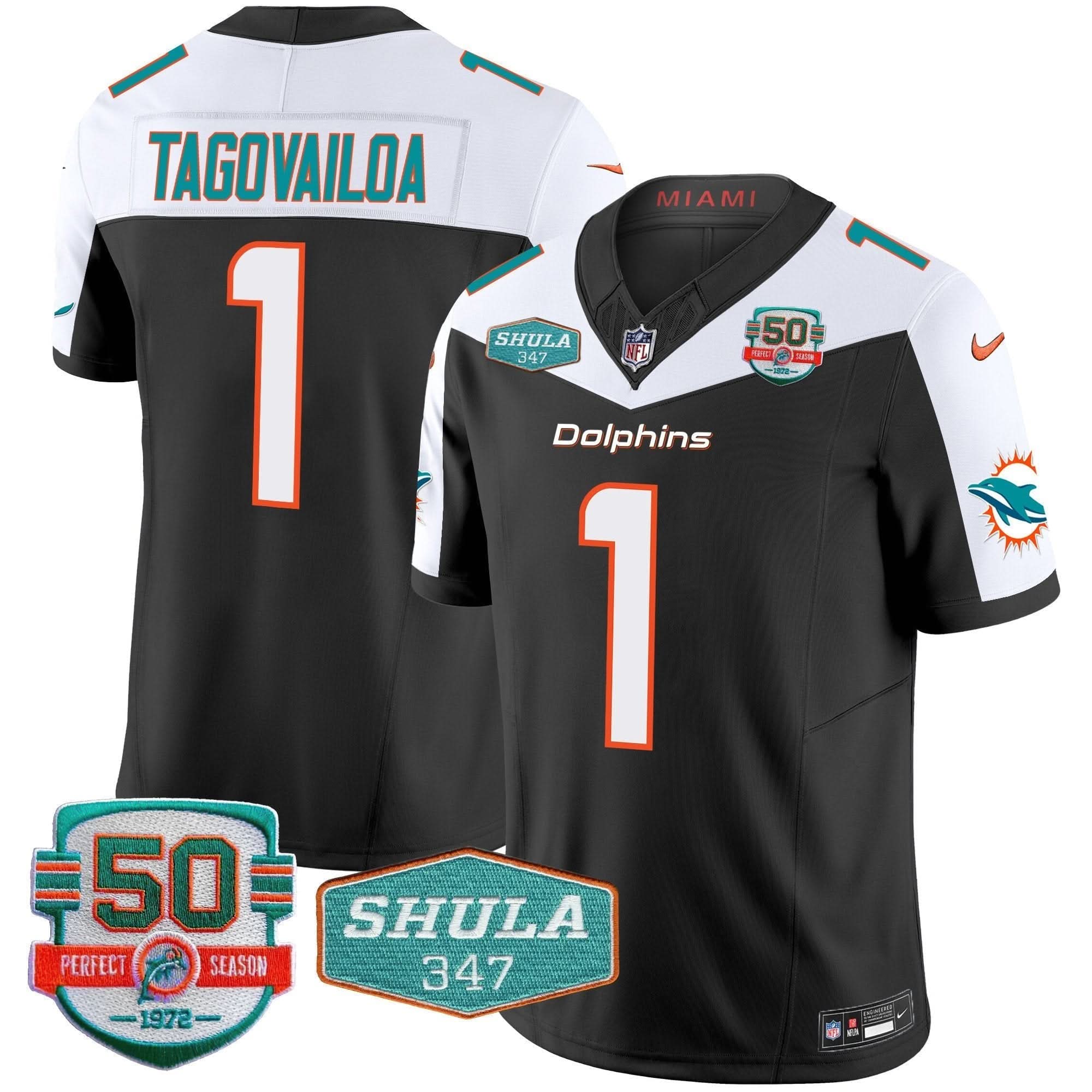 MIA Shula 347 Patch Vapor Limited Jersey V2
