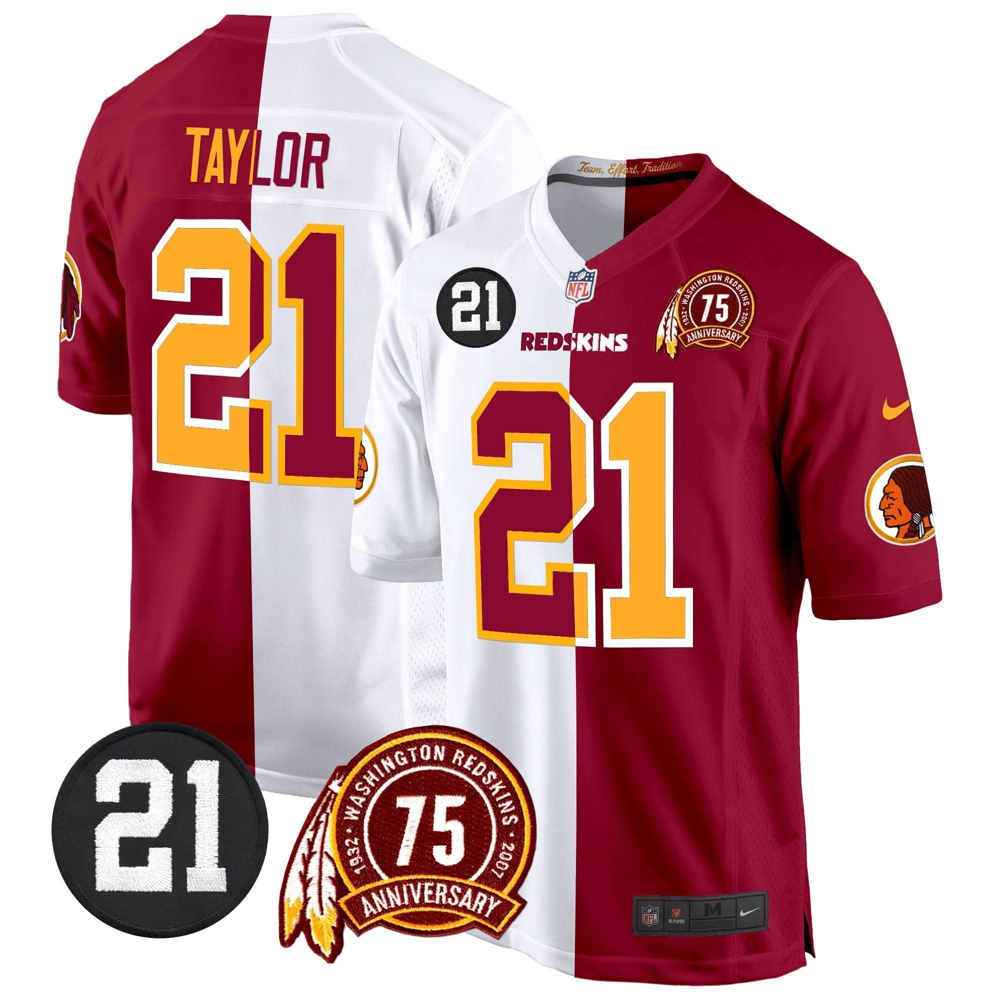 WR 75th & Sean Taylor Patch Game Jersey