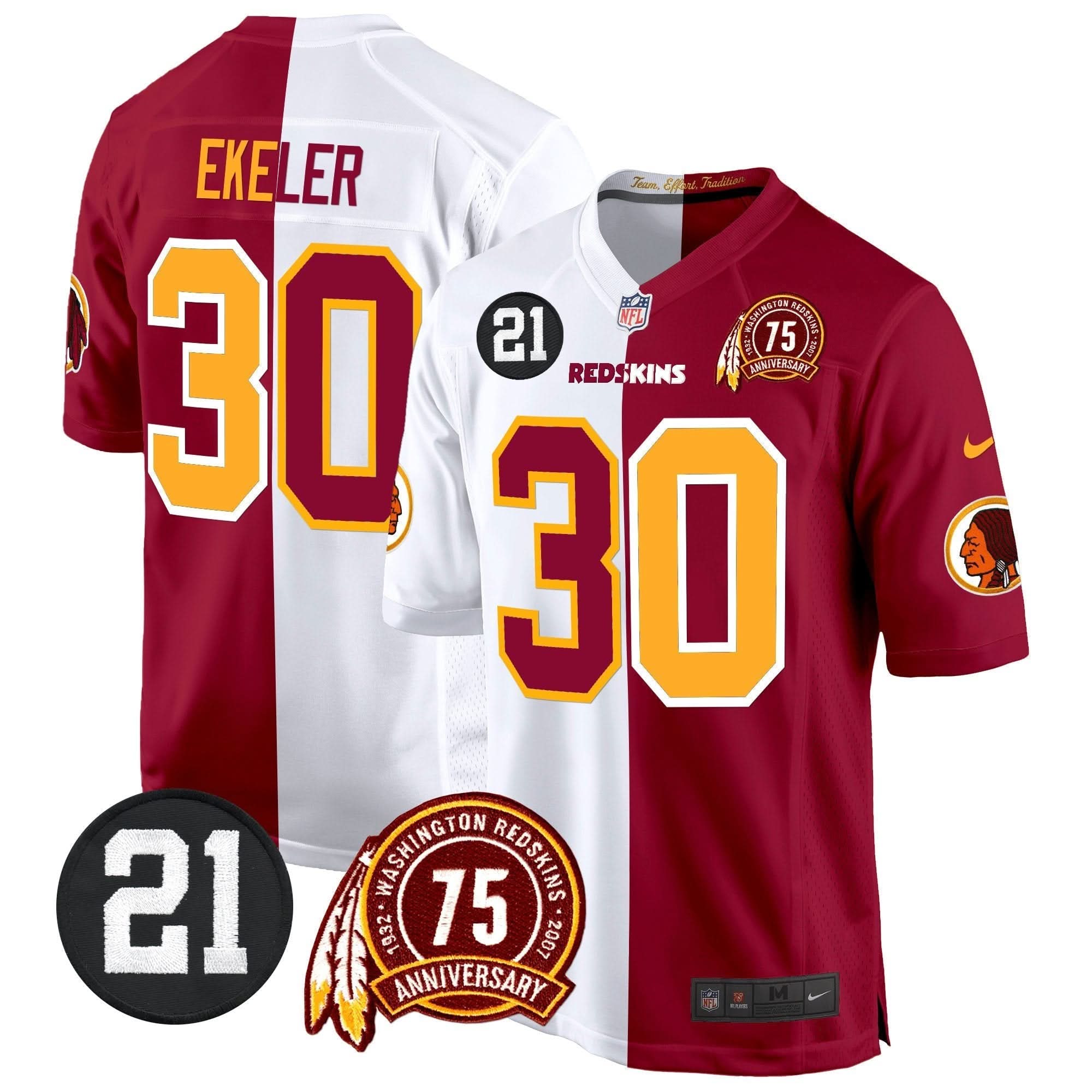 WR 75th & Sean Taylor Patch Game Jersey