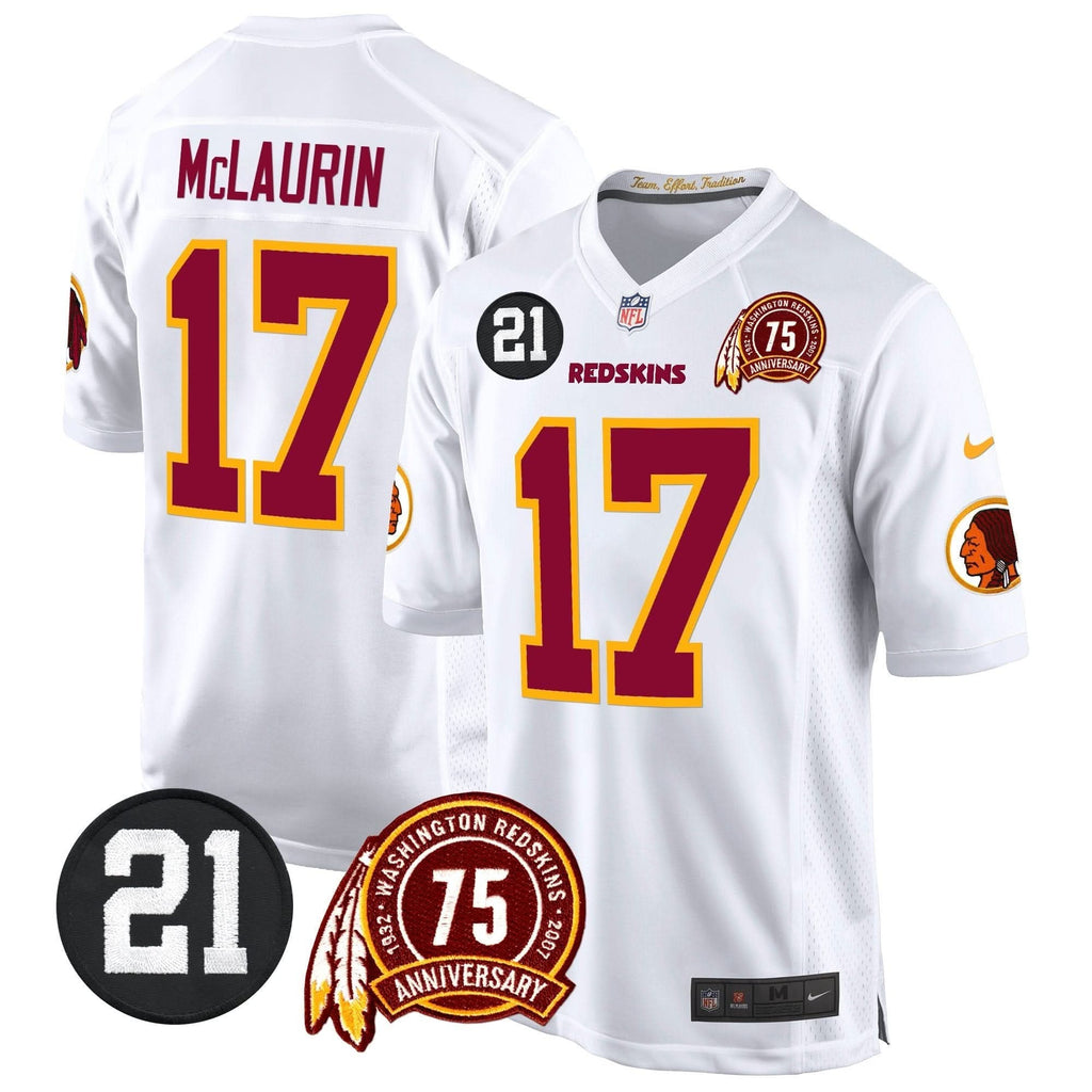 WR 75th & Sean Taylor Patch Game Jersey