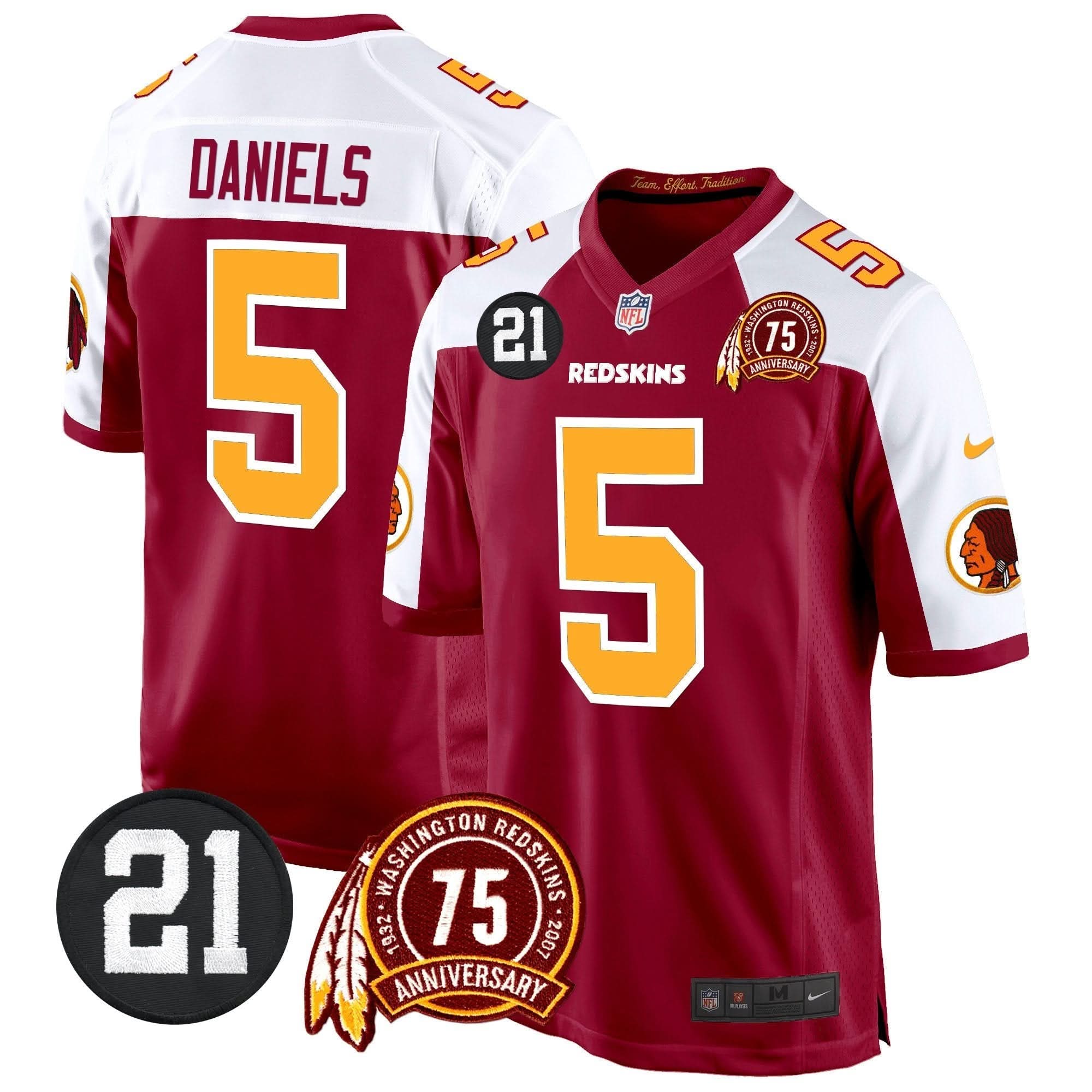 WR 75th & Sean Taylor Patch Game Jersey