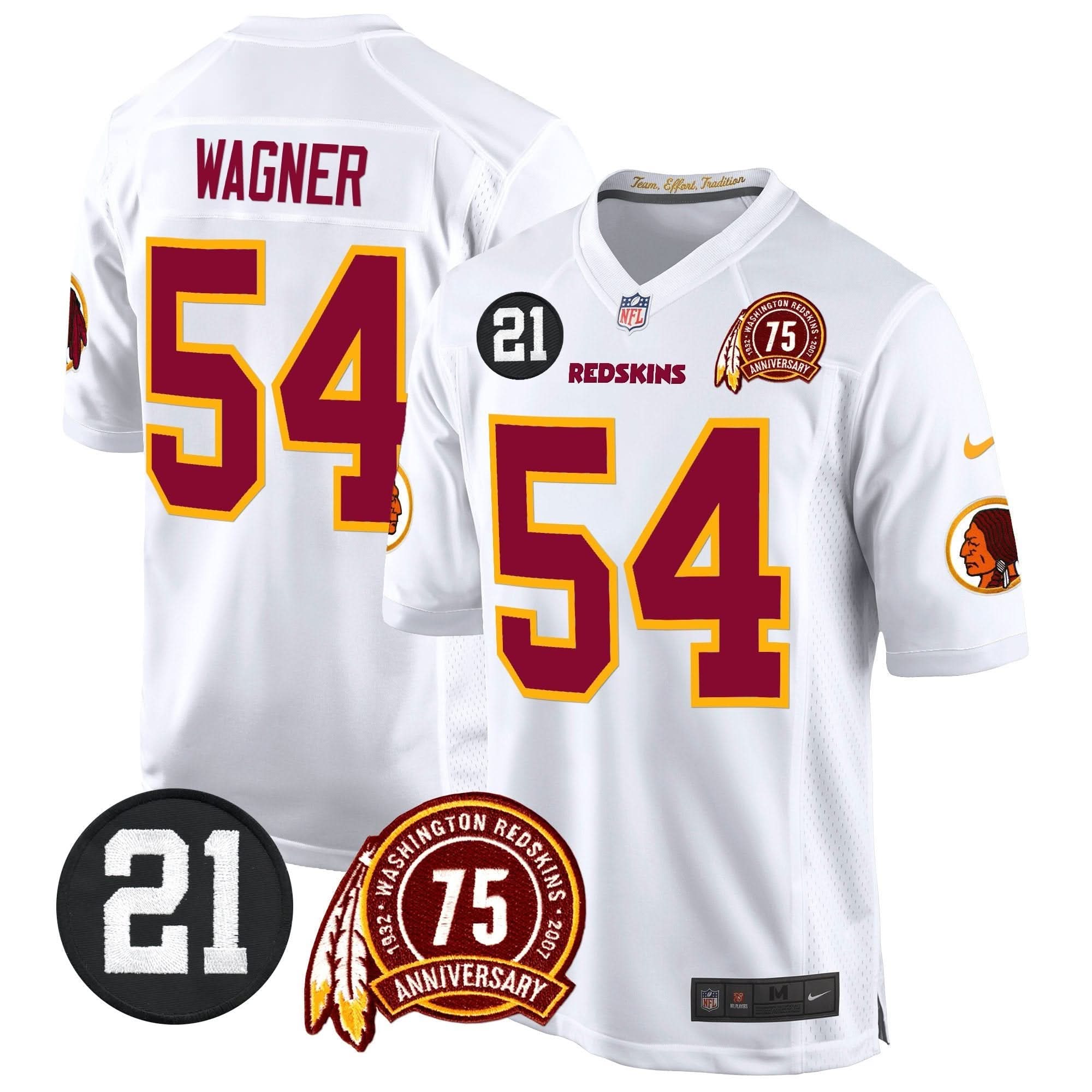 WR 75th & Sean Taylor Patch Game Jersey