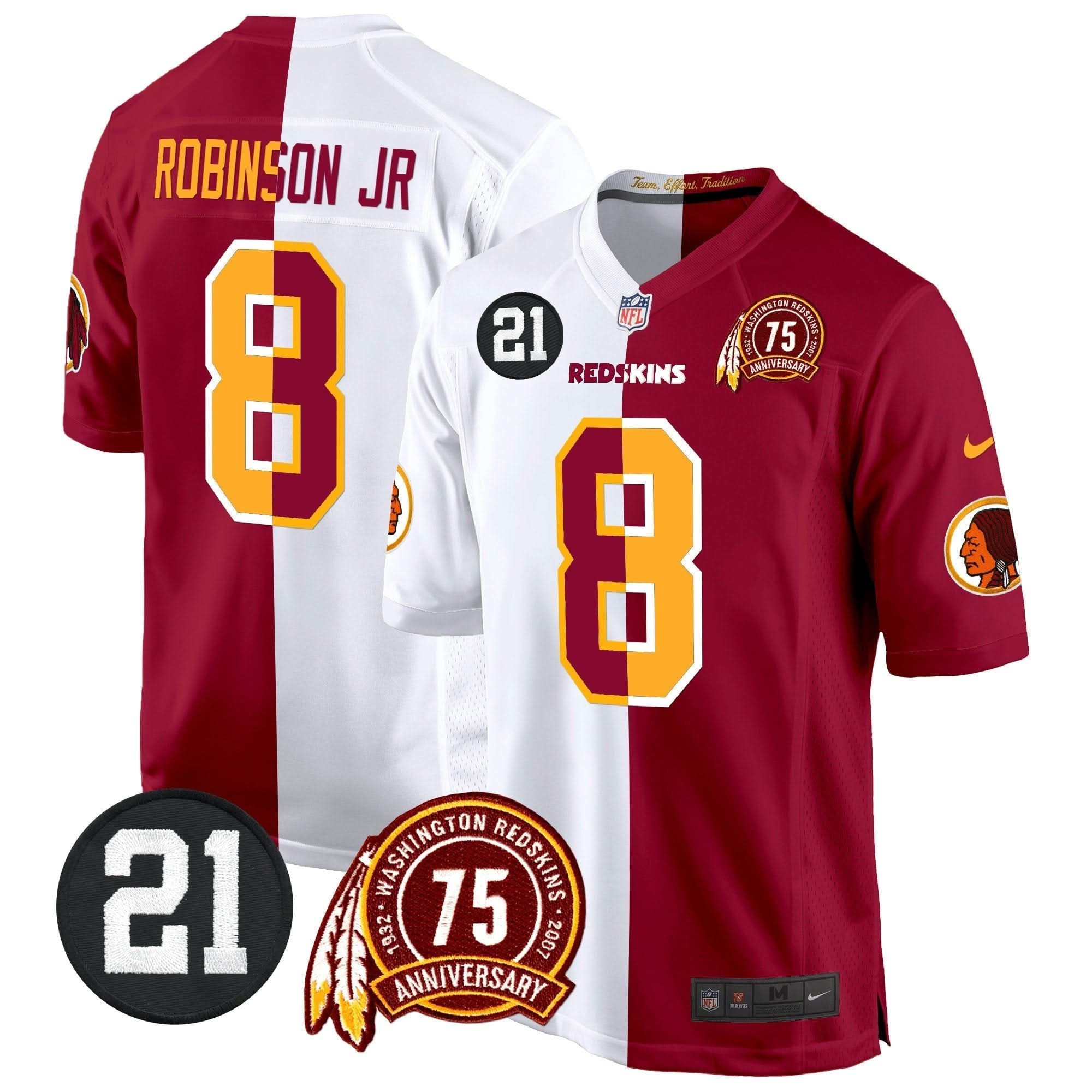 WR 75th & Sean Taylor Patch Game Jersey