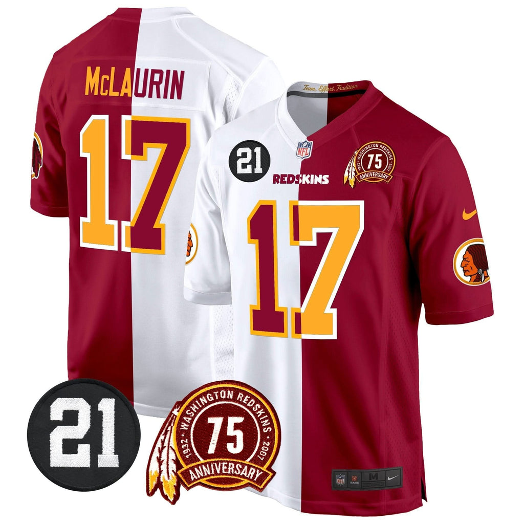 WR 75th & Sean Taylor Patch Game Jersey