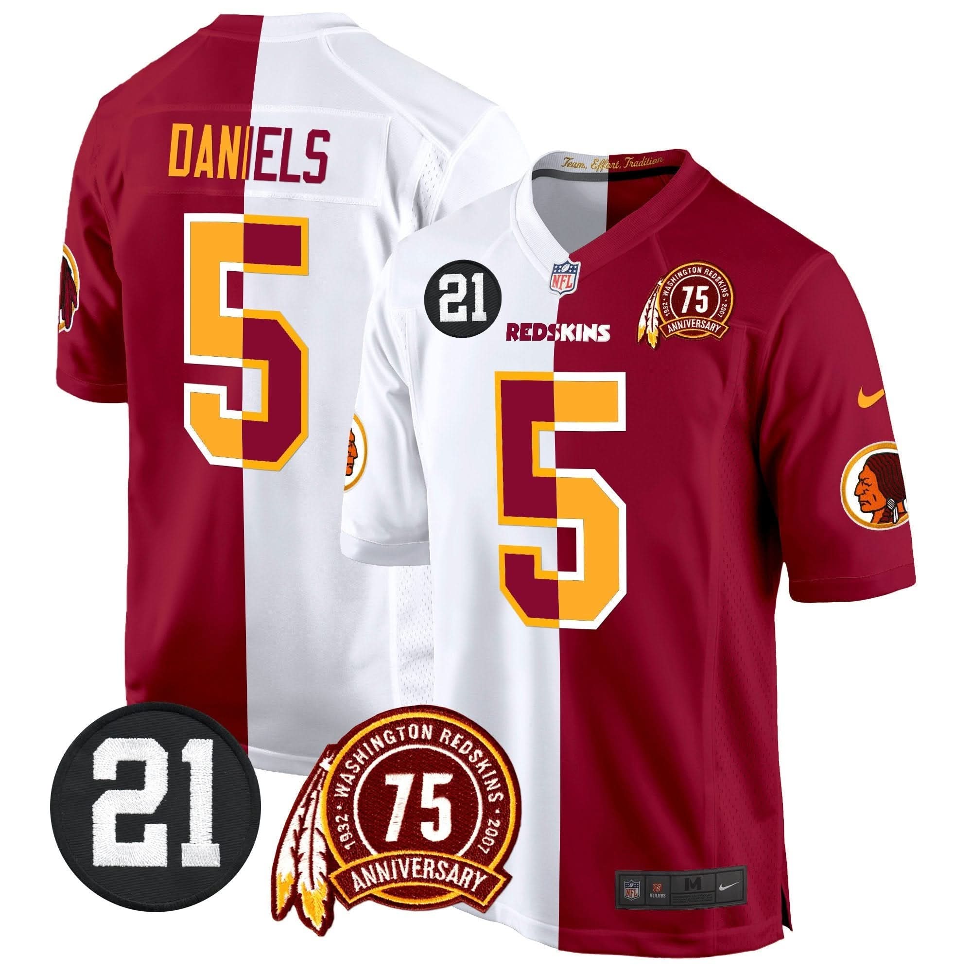 WR 75th & Sean Taylor Patch Game Jersey