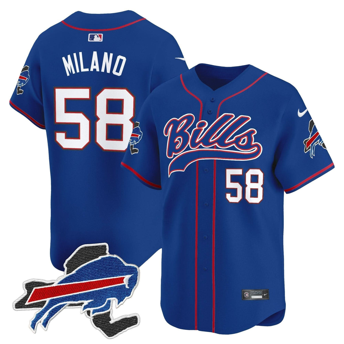 BB 2024 New York Patch Vapor Baseball Jersey - All Stitched
