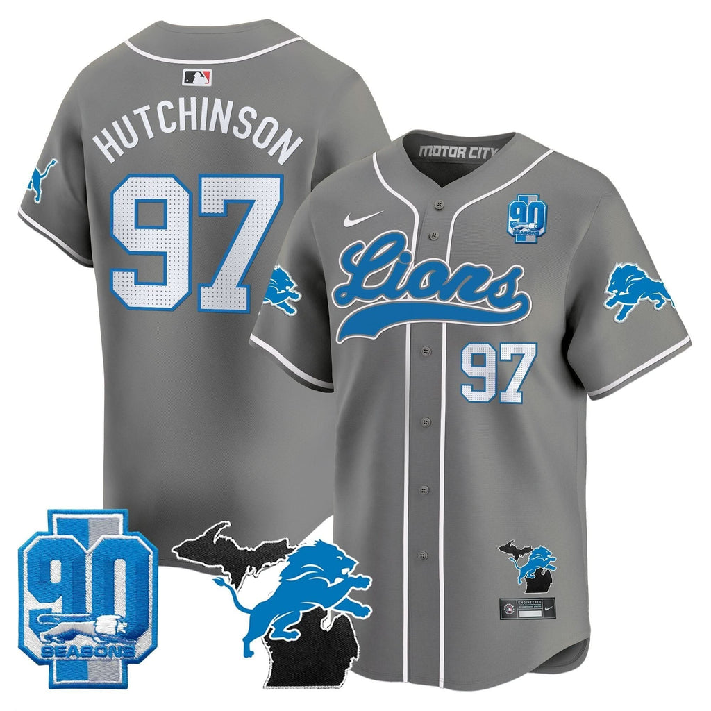 DET 2024 Michigan & 90th Season Patch Baseball Jersey - All Stitched