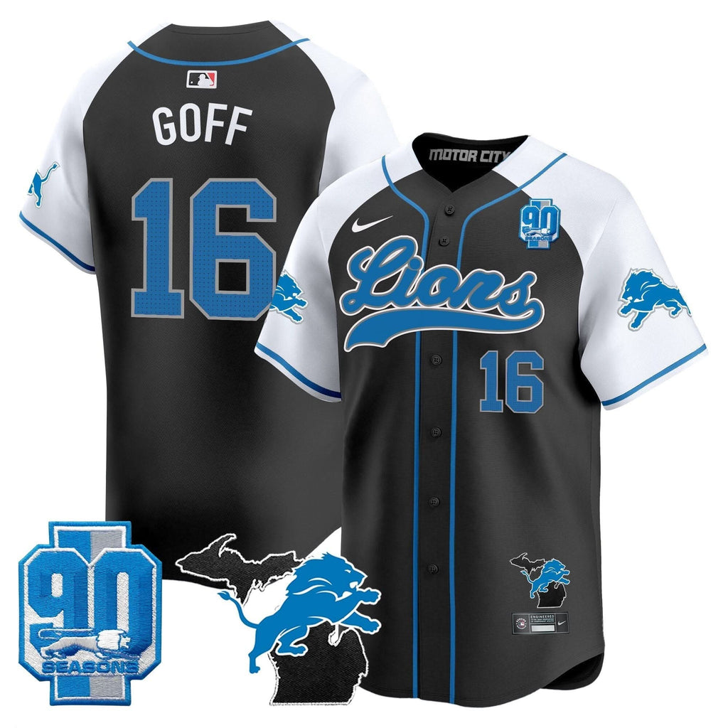 DET 2024 Michigan & 90th Season Patch Baseball Jersey - All Stitched
