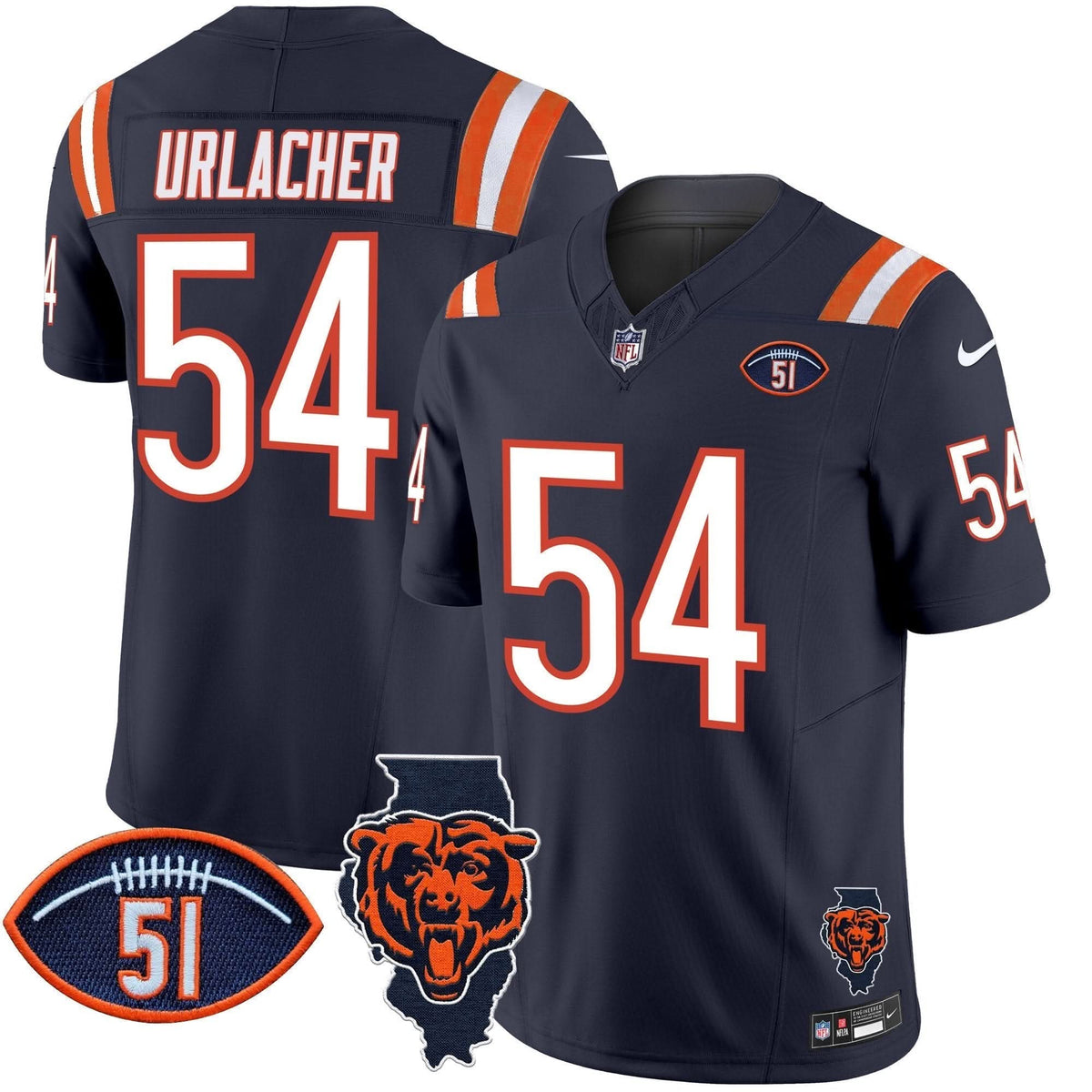 CHI Illinois Patch Vapor Limited Jersey V2
