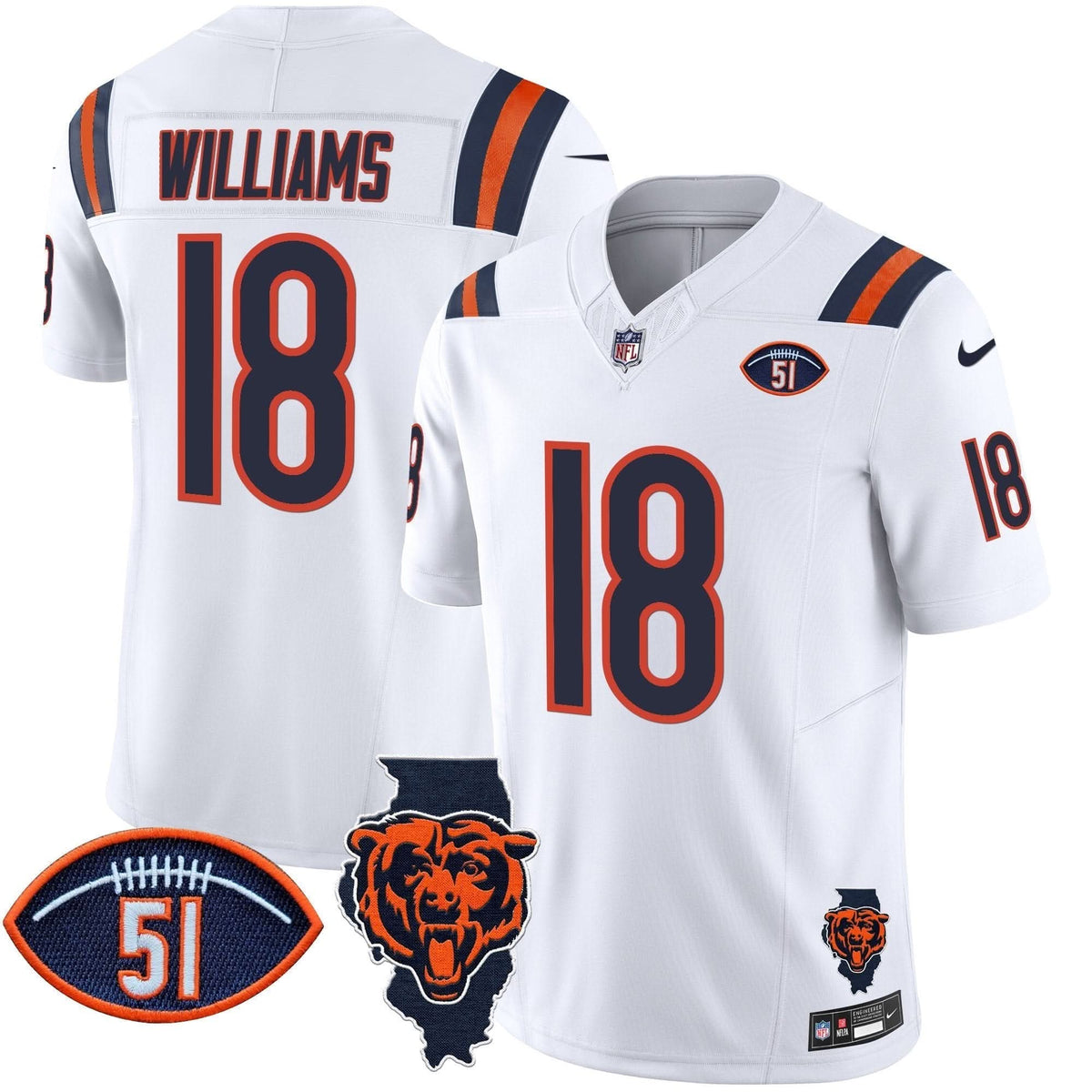 CHI Illinois Patch Vapor Limited Jersey V2