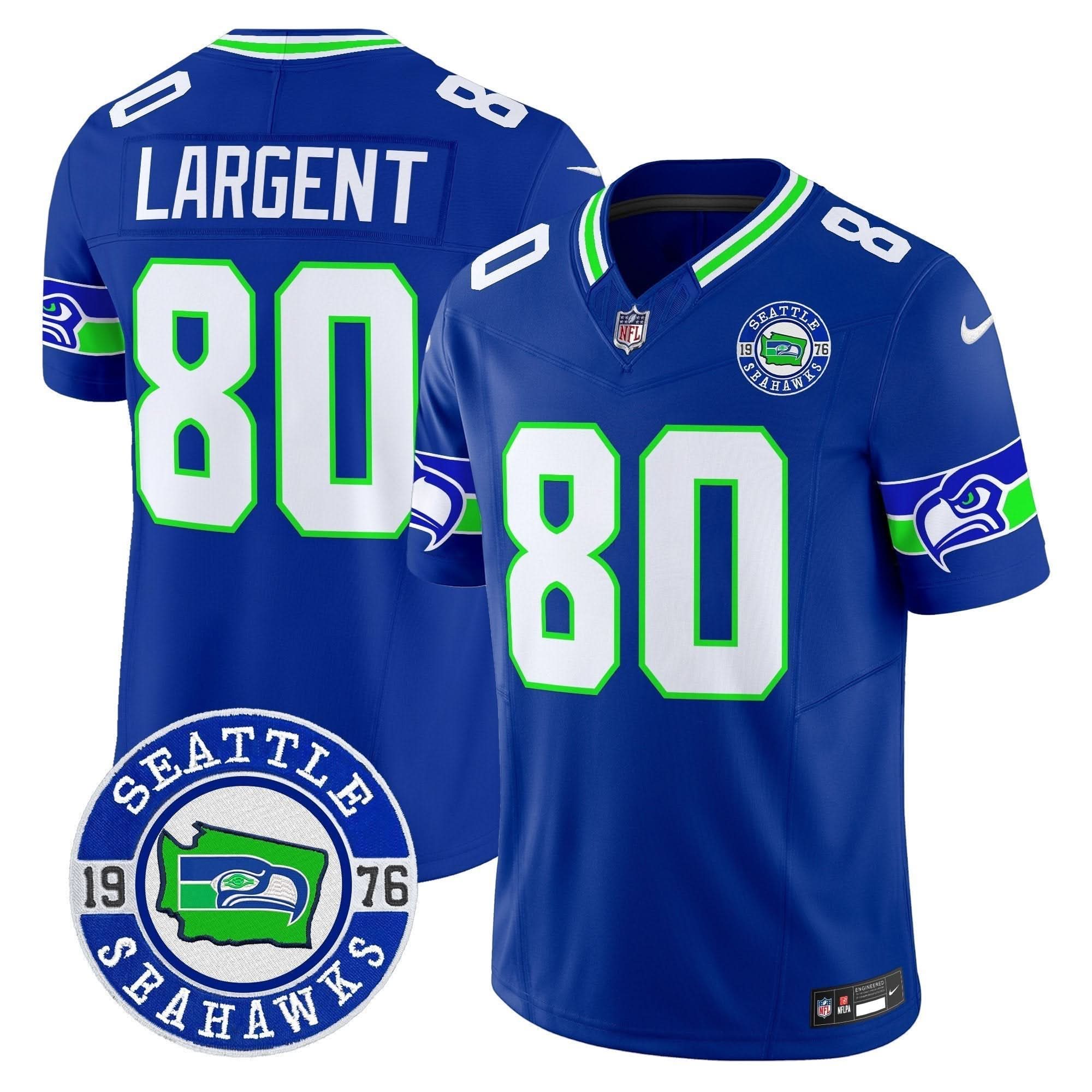 SEA 2024 Seattle Est. 1976 Patch Vapor Limited Jersey