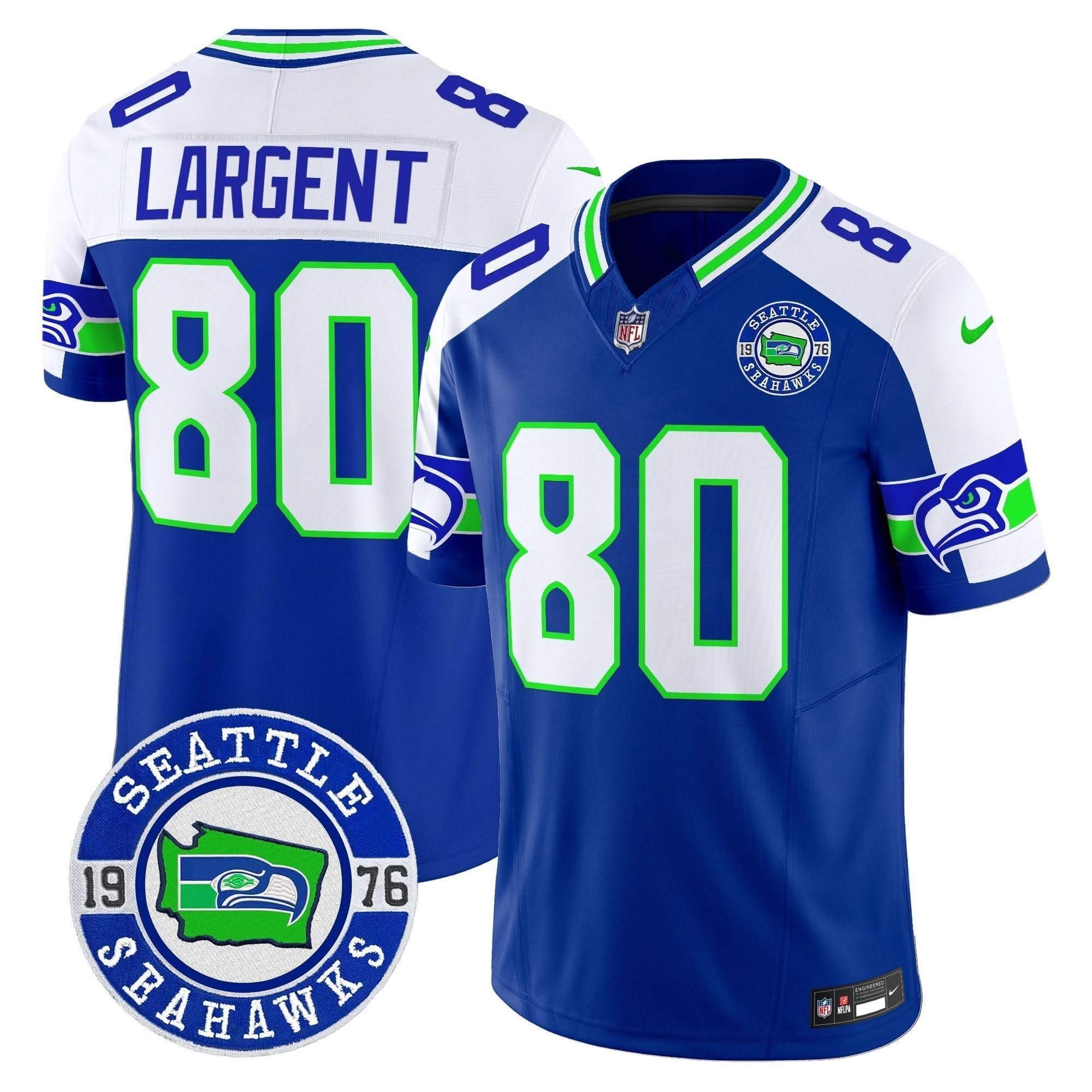 SEA 2024 Seattle Est. 1976 Patch Vapor Limited Jersey