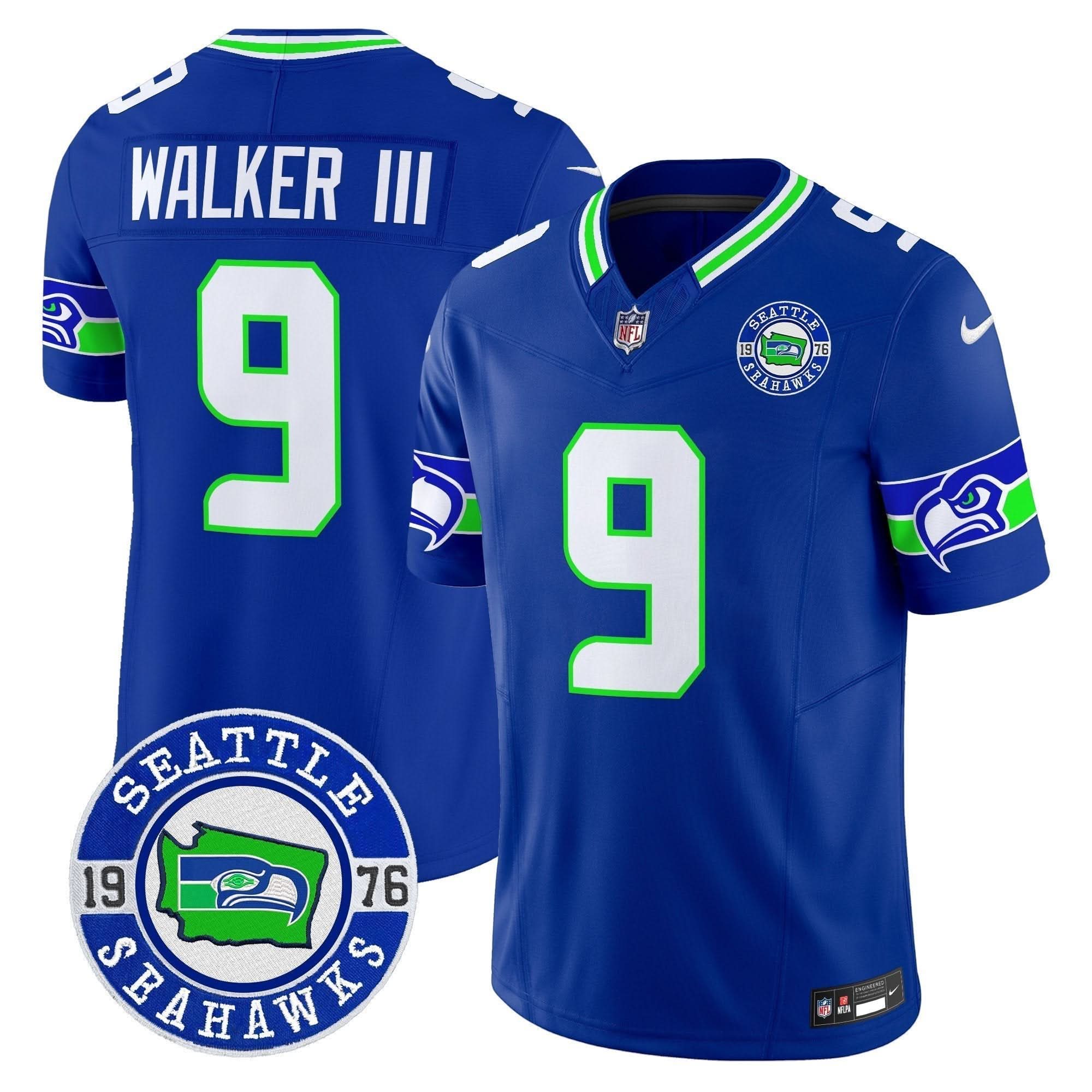 SEA 2024 Seattle Est. 1976 Patch Vapor Limited Jersey