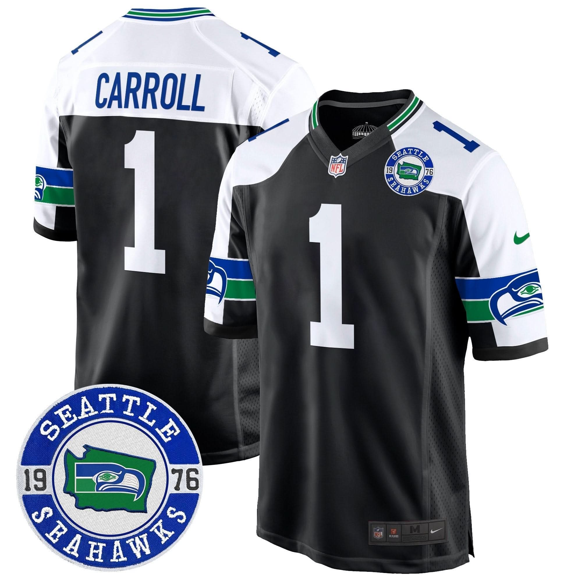 SEA Throwback Est. 1976 Patch Game Jersey