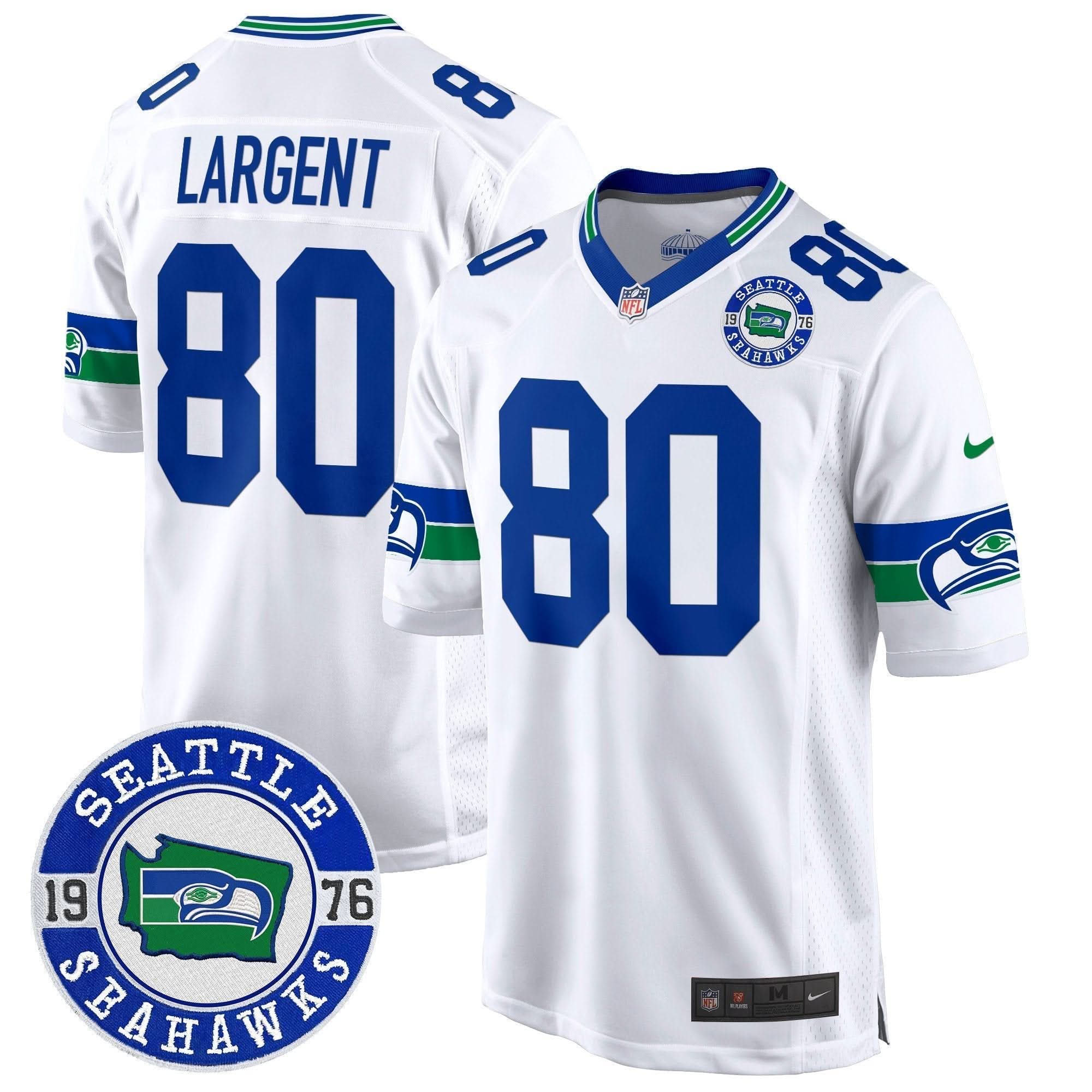 SEA Throwback Est. 1976 Patch Game Jersey