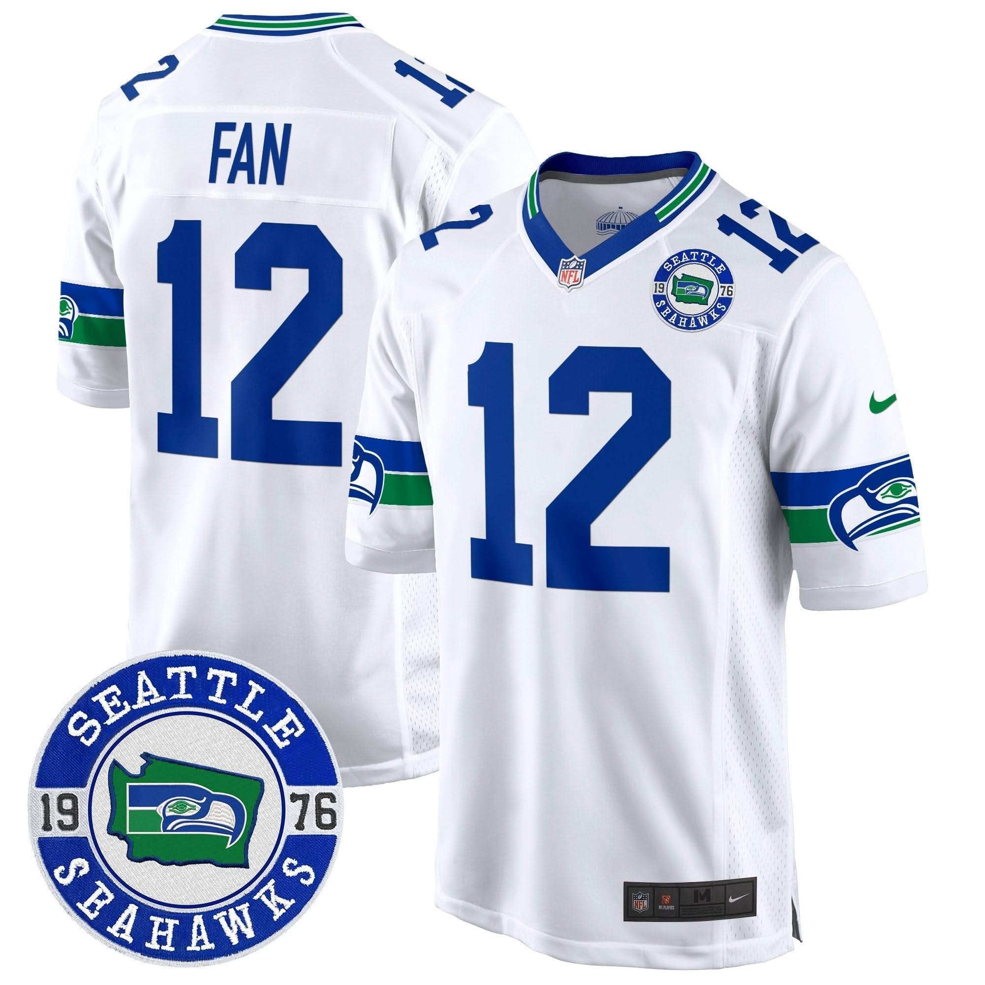 SEA Throwback Est. 1976 Patch Game Jersey
