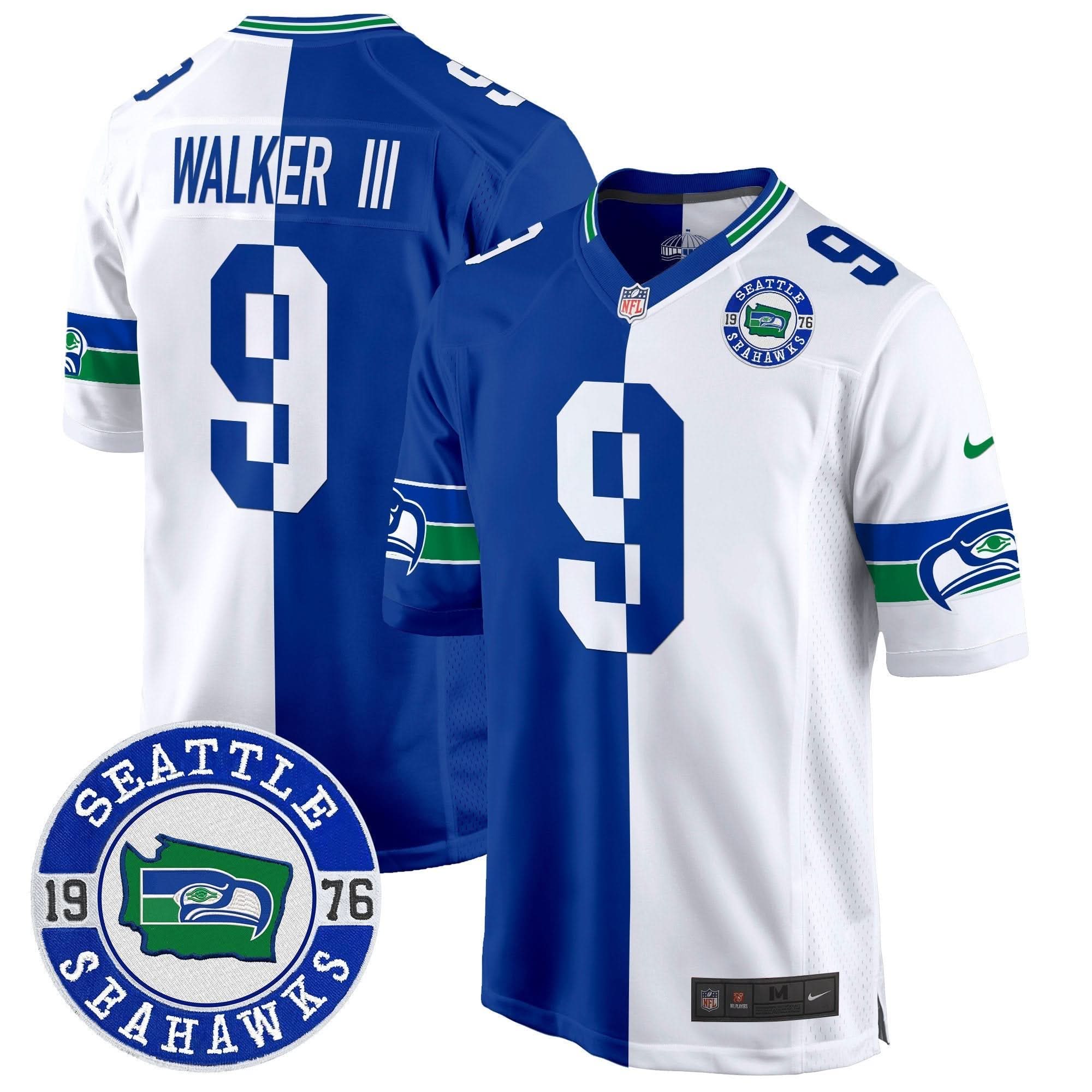 SEA Throwback Est. 1976 Patch Game Jersey