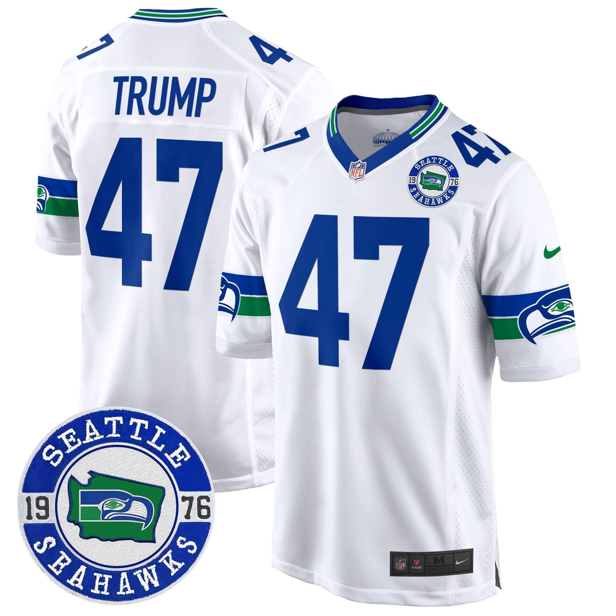 SEA Throwback Est. 1976 Patch Game Jersey