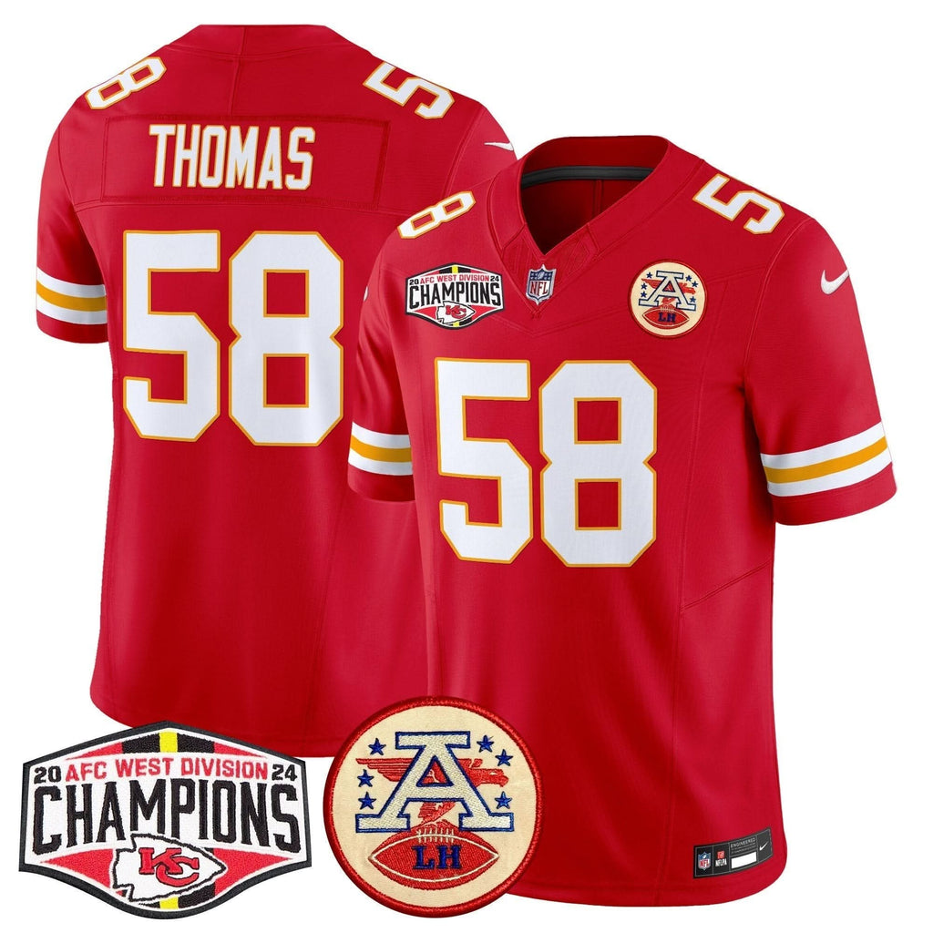KC 2024 AFC West Division Champions Patch Vapor Limited Jersey