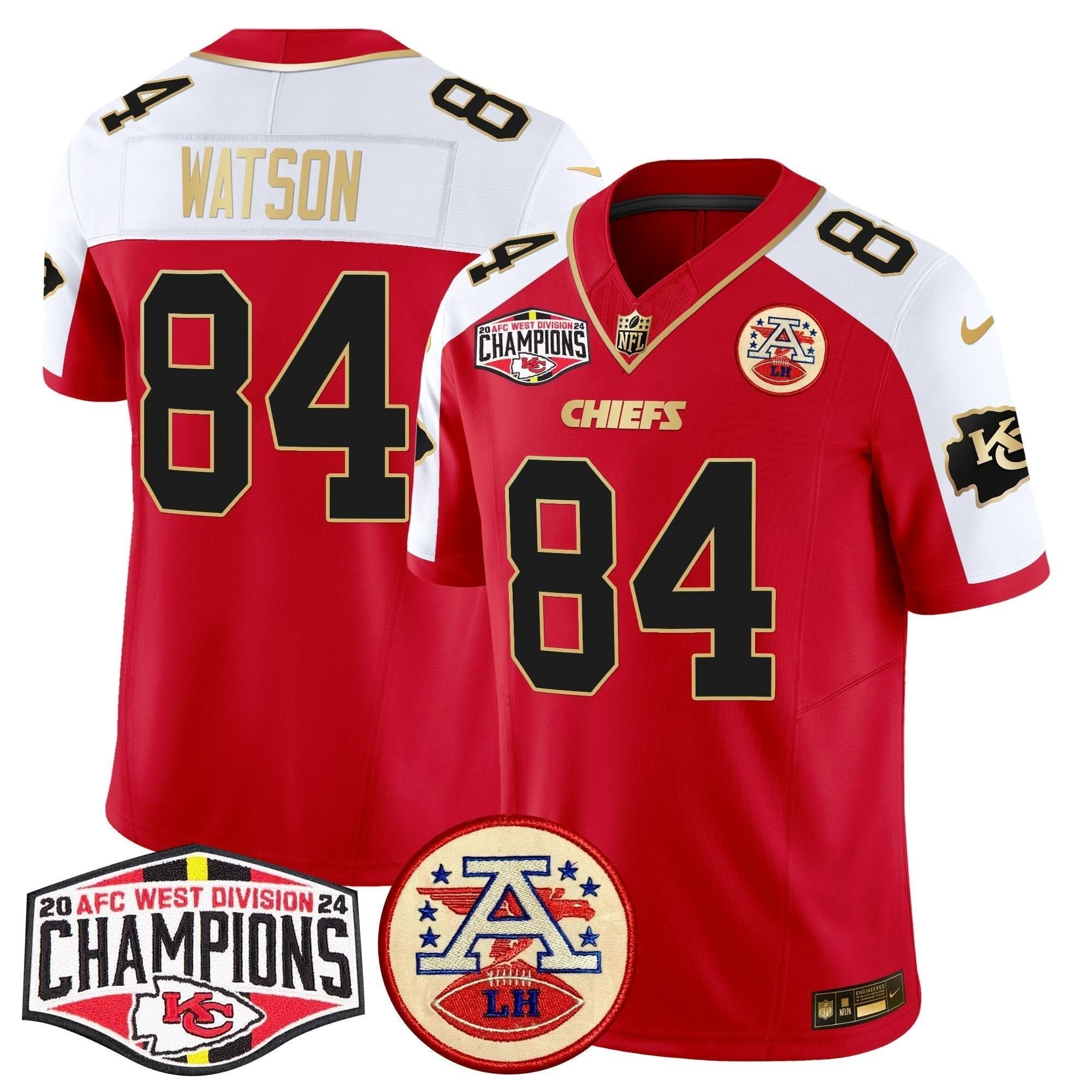 KC 2024 AFC West Division Champions Patch Vapor Limited Jersey