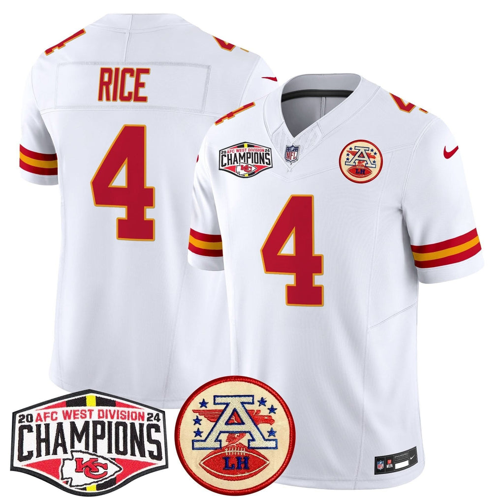 KC 2024 AFC West Division Champions Patch Vapor Limited Jersey