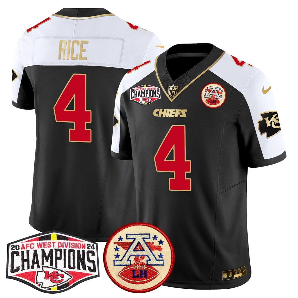KC 2024 AFC West Division Champions Patch Vapor Limited Jersey