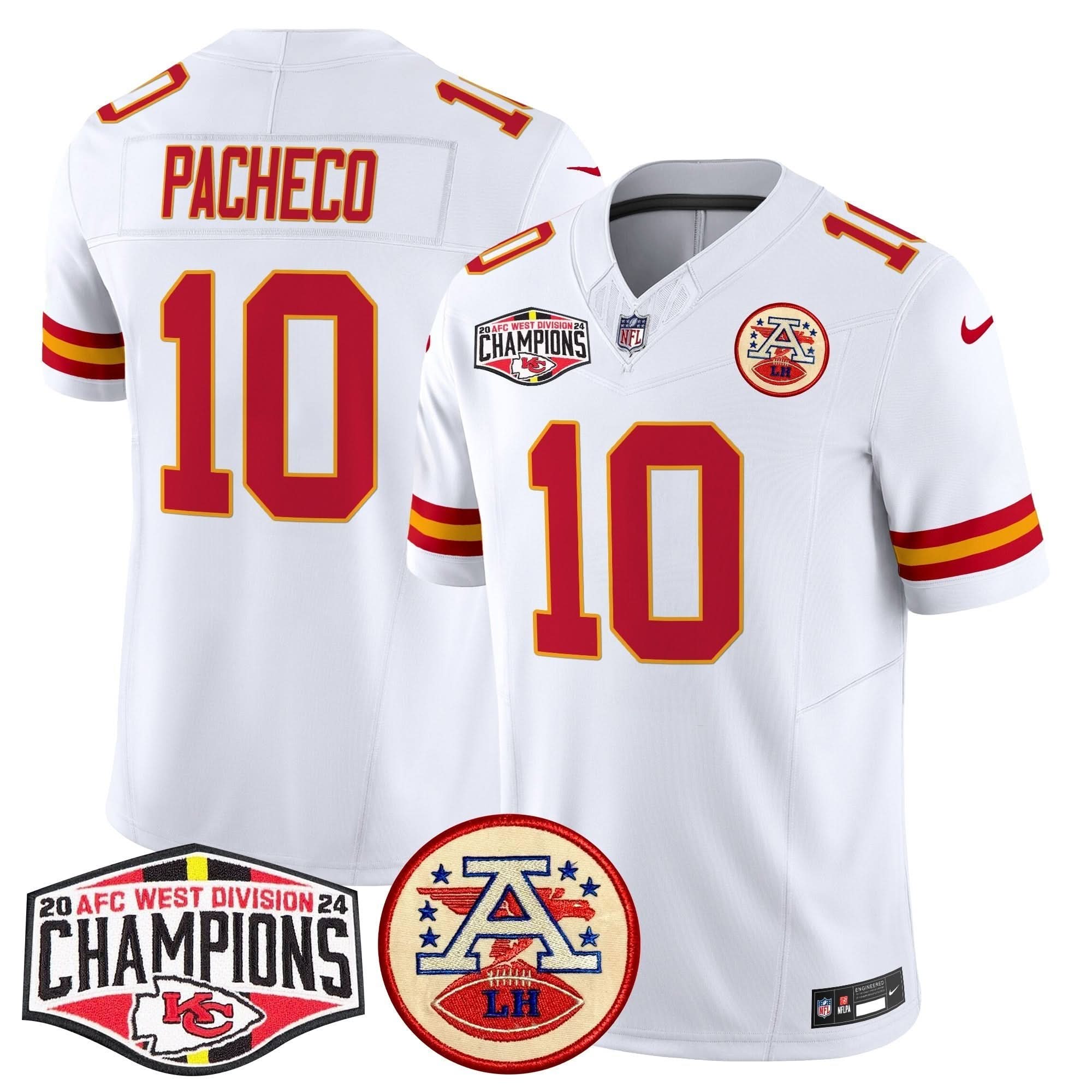 KC 2024 AFC West Division Champions Patch Vapor Limited Jersey