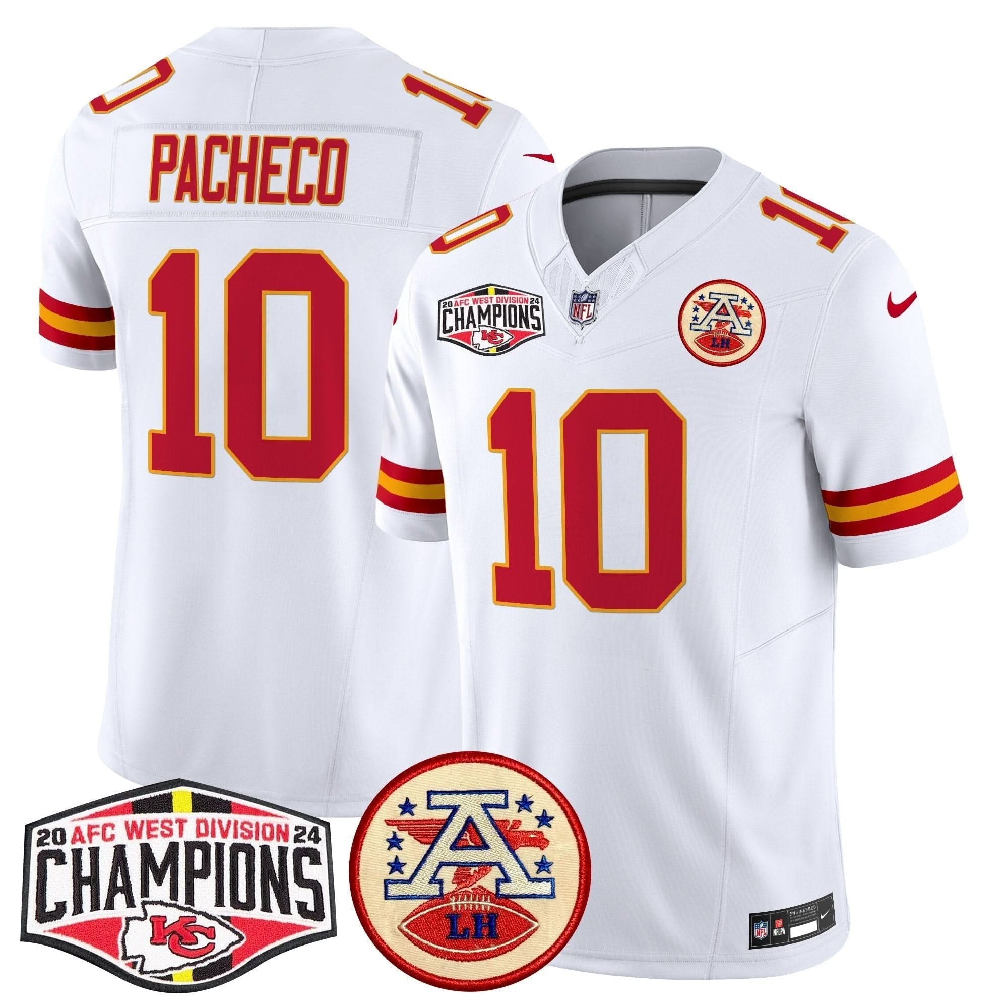 KC 2024 AFC West Division Champions Patch Vapor Limited Jersey