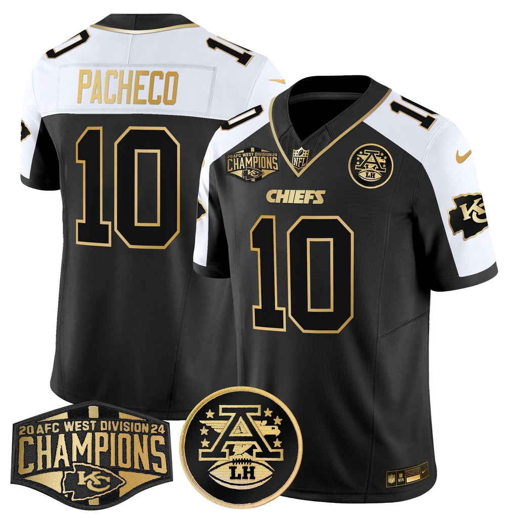 KC 2024 AFC West Division Champions Patch Gold Vapor Limited Jersey