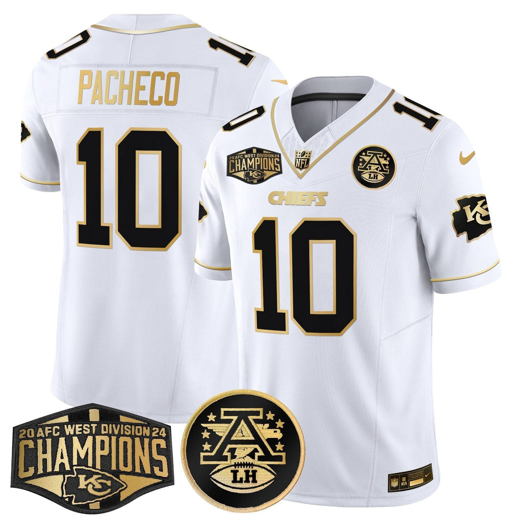 KC 2024 AFC West Division Champions Patch Gold Vapor Limited Jersey