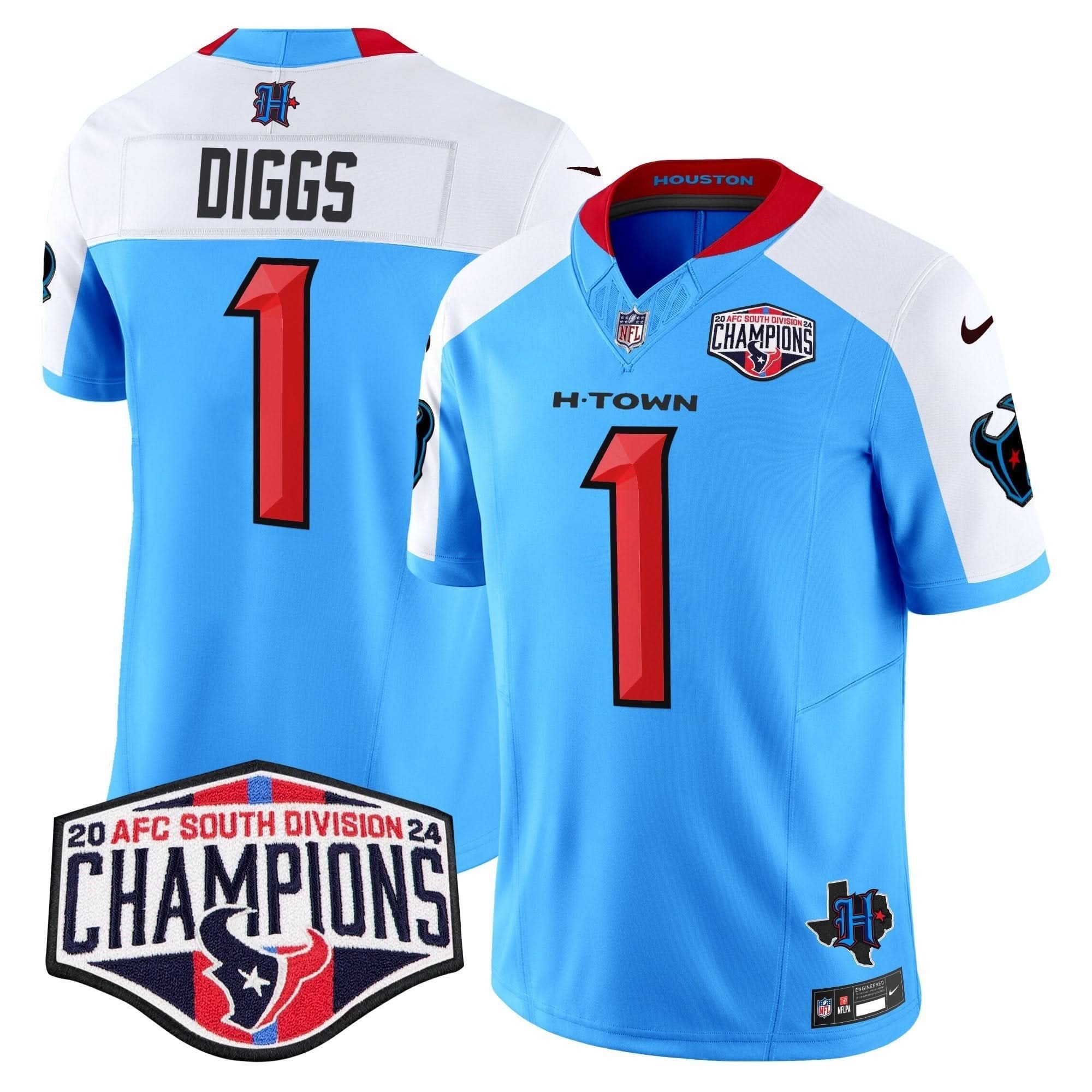 HT 2024 AFC South Division Champions Patch Vapor Limited Jersey