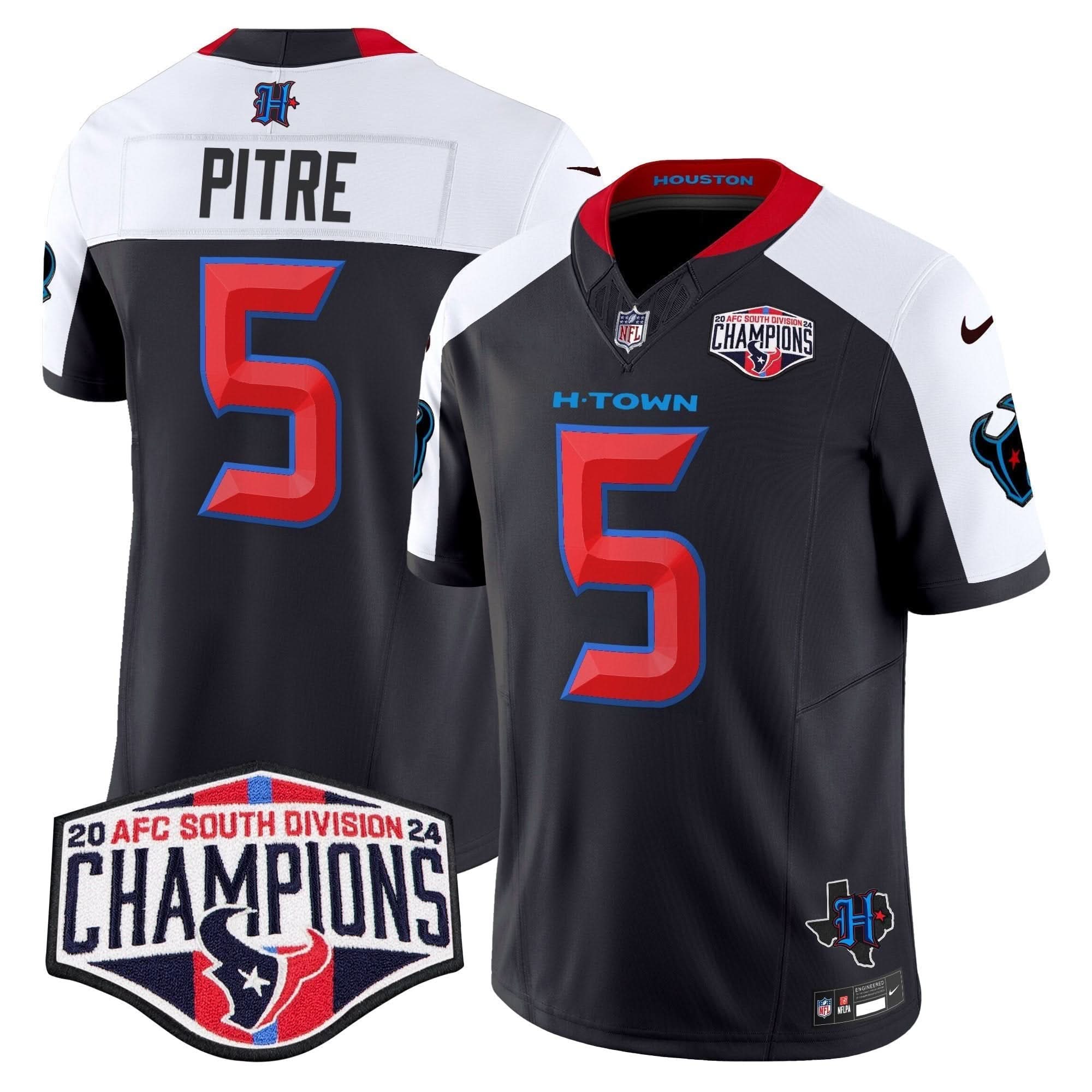 HT 2024 AFC South Division Champions Patch Vapor Limited Jersey