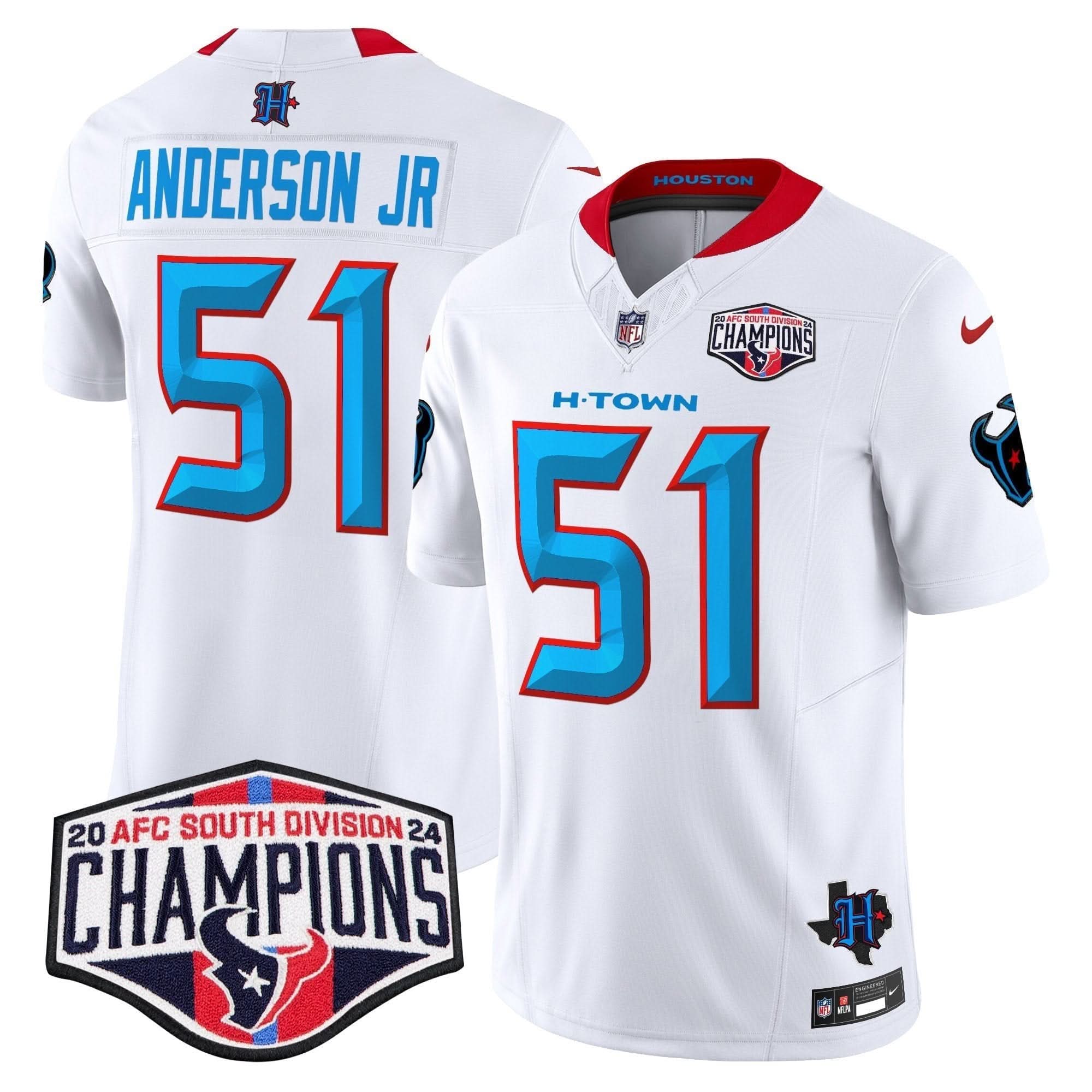 HT 2024 AFC South Division Champions Patch Vapor Limited Jersey