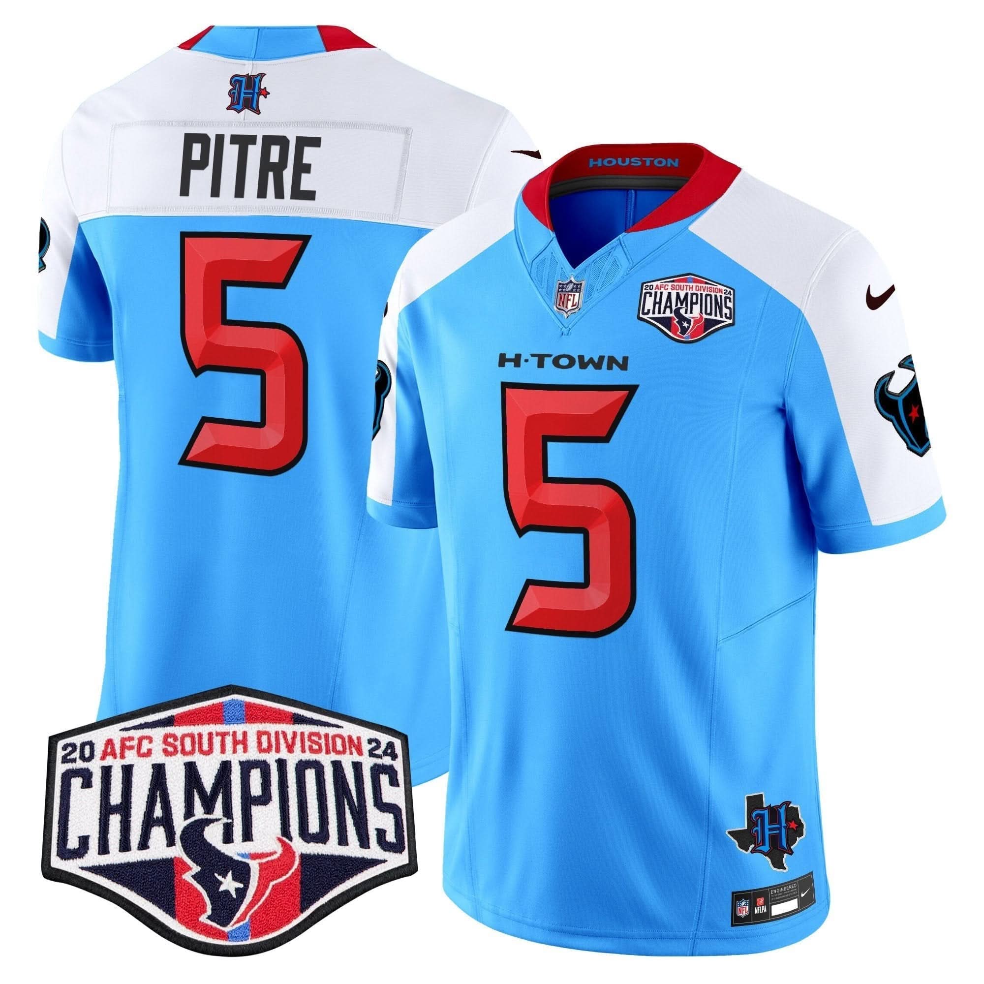 HT 2024 AFC South Division Champions Patch Vapor Limited Jersey